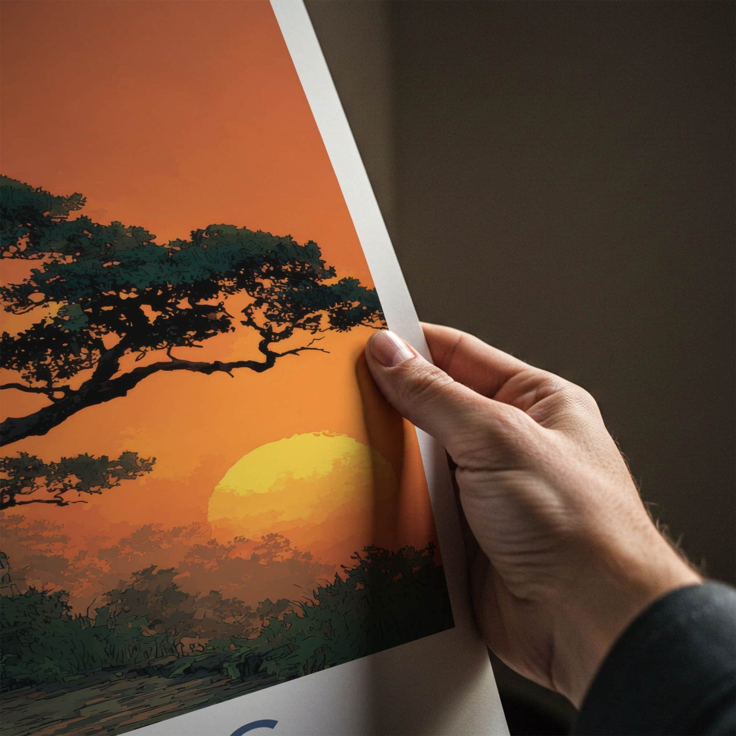 Beijing Poster - China Travel Print - Majestic Temple Sunset Lounge Decor