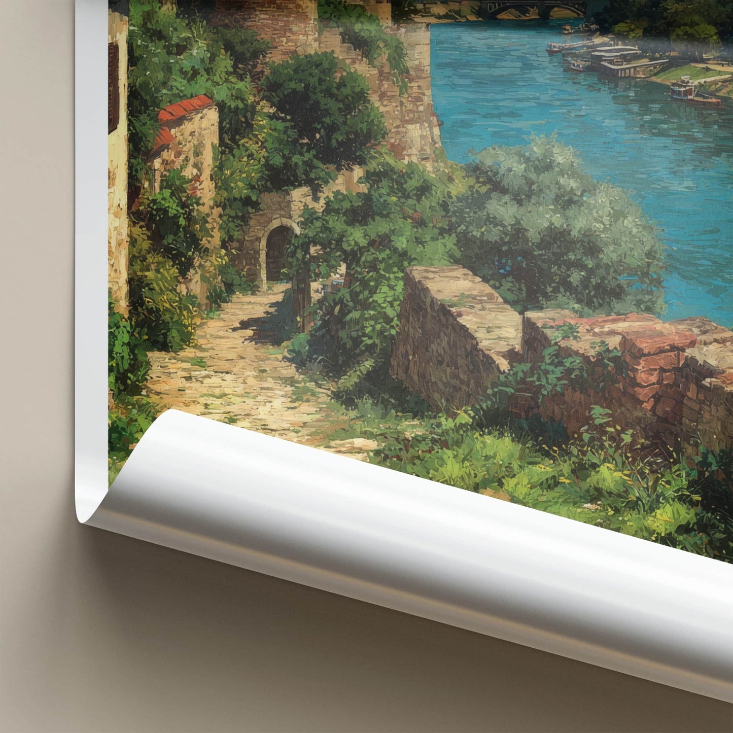 Belgrade Poster - Serbia Travel Art - Historic City Riverbank Wall Decor