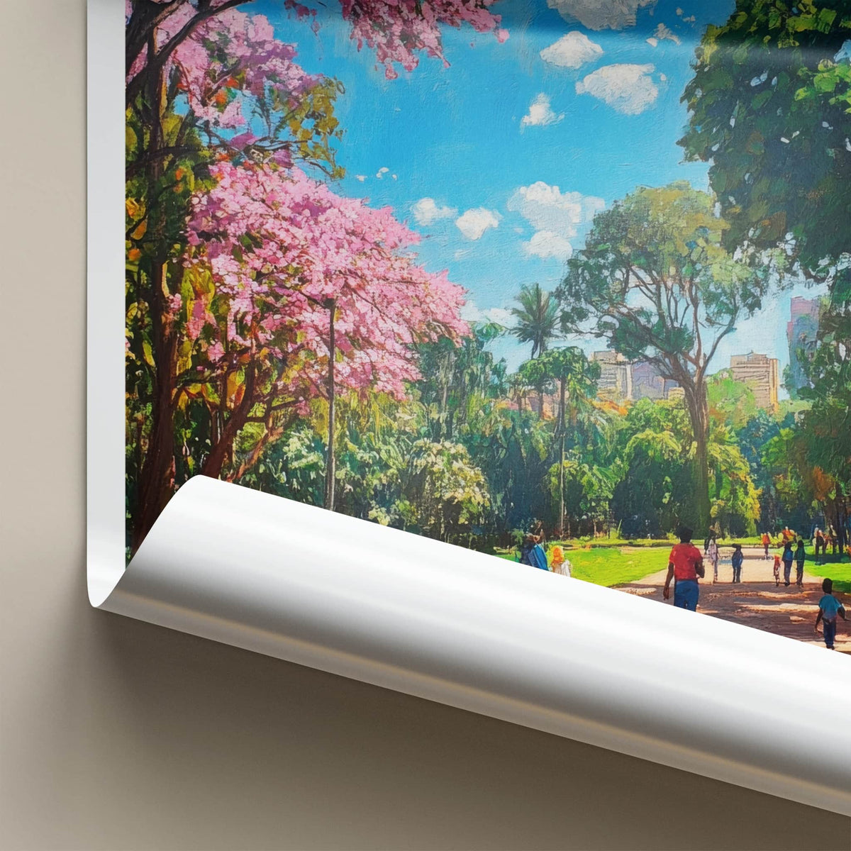 Bengaluru Poster - India Travel Art - Karnataka Lush Park Home Decor