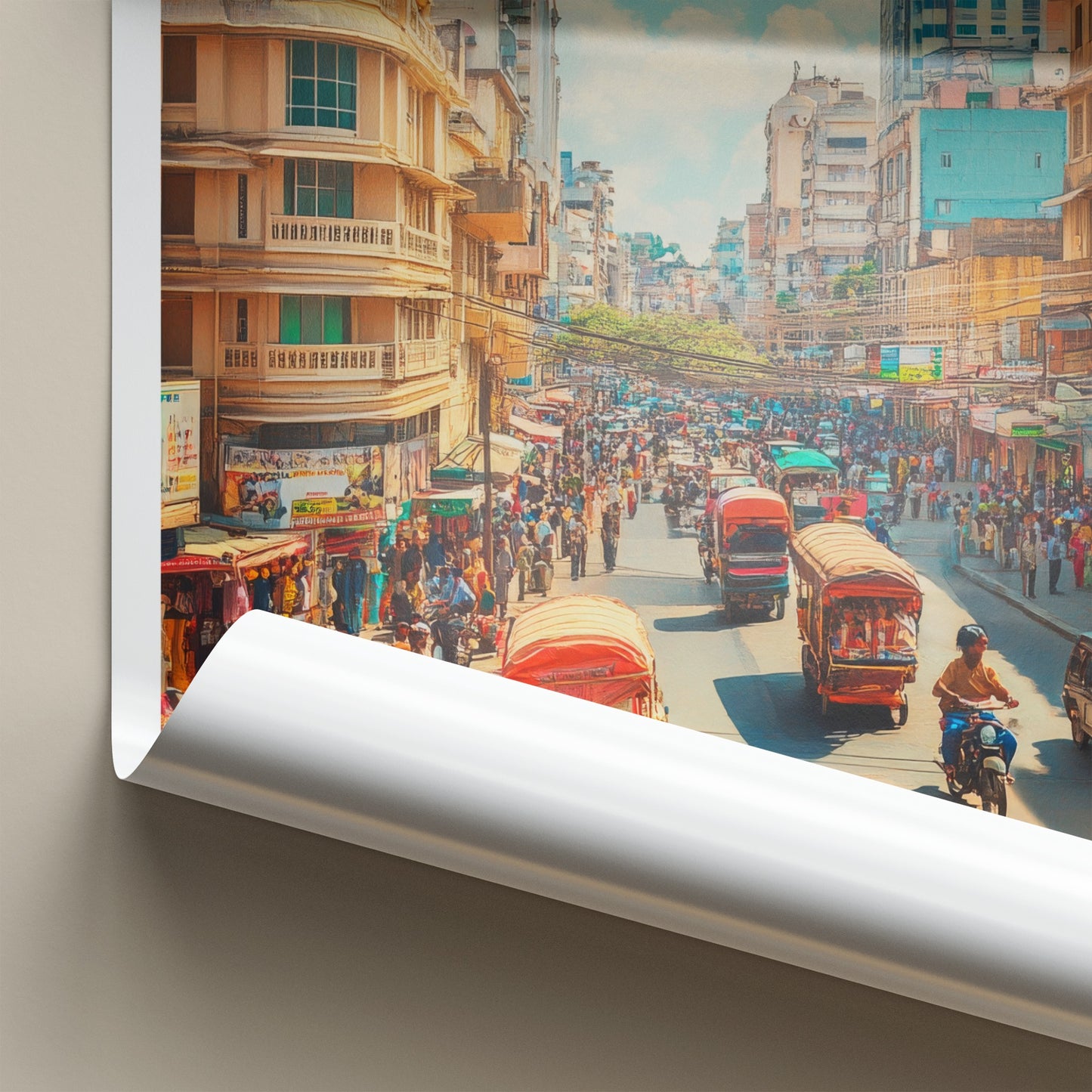 Bengaluru Poster - India Wall Art - Karnataka Vibrant Urban Home Decor