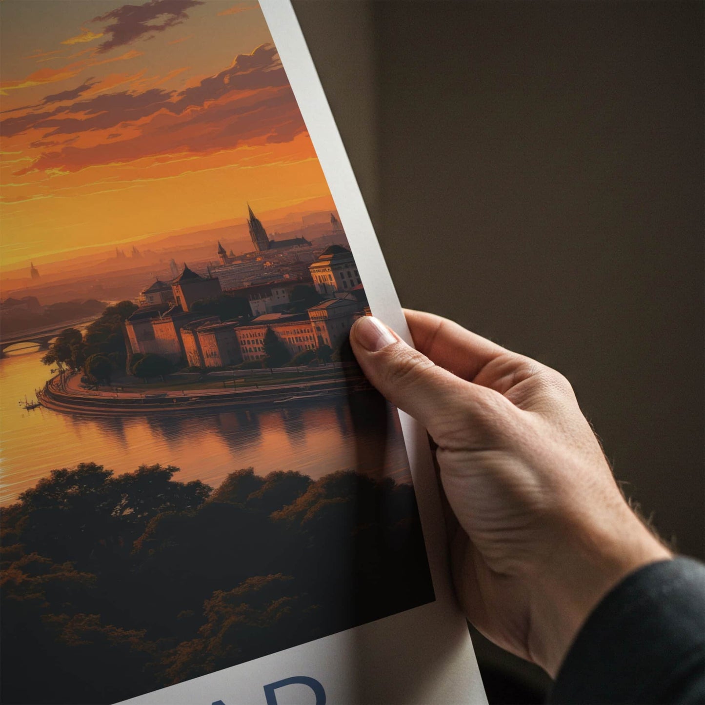 Beograd Poster - Serbia Travel Art - Vibrant City Sunset Wall Decor