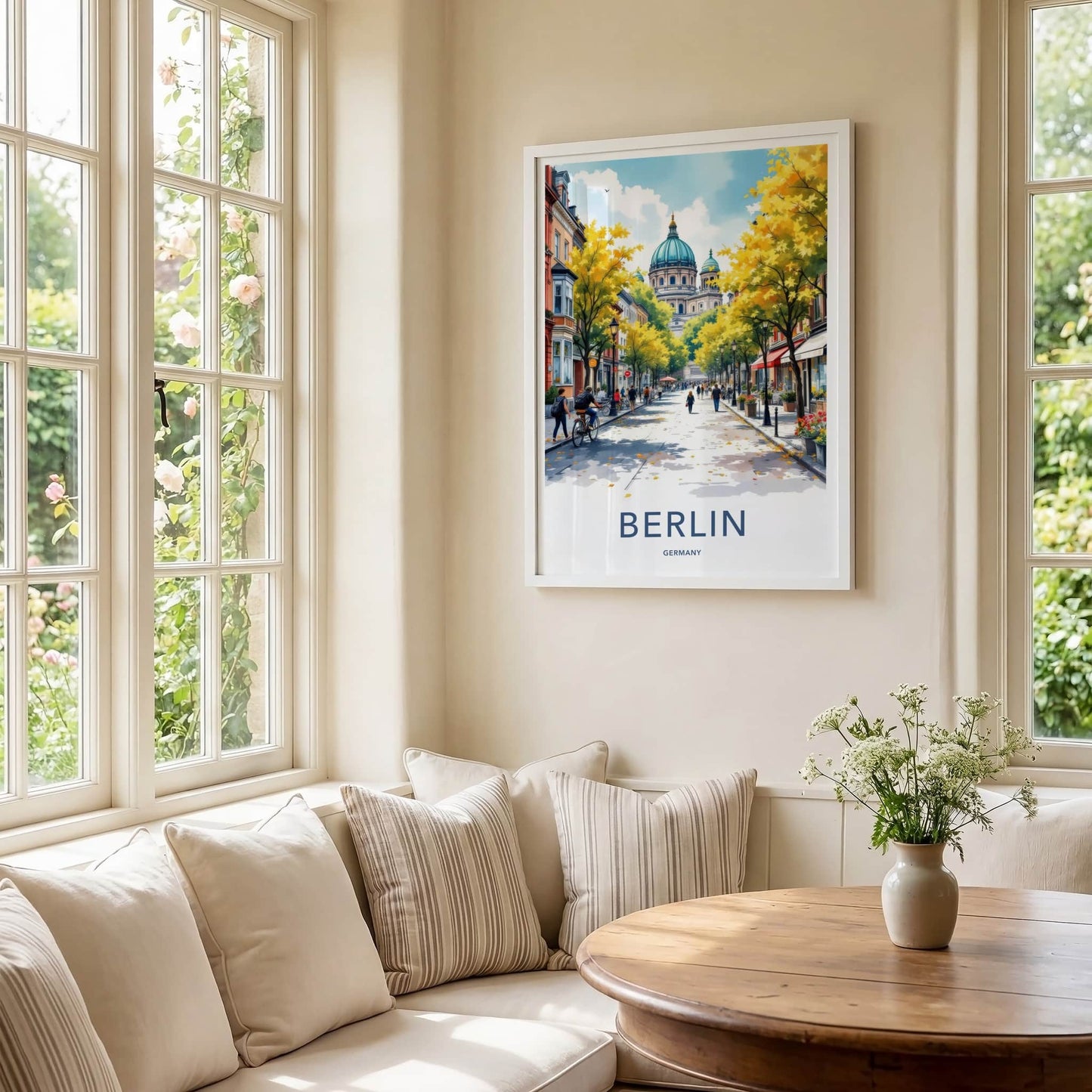 Berlin Poster - Germany Framed Print - Vibrant City Scene Framed Decor