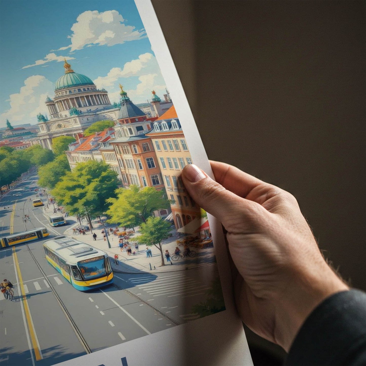 Berlin Poster - Germany Travel Art - Vibrant Cityscape Day Home Decor