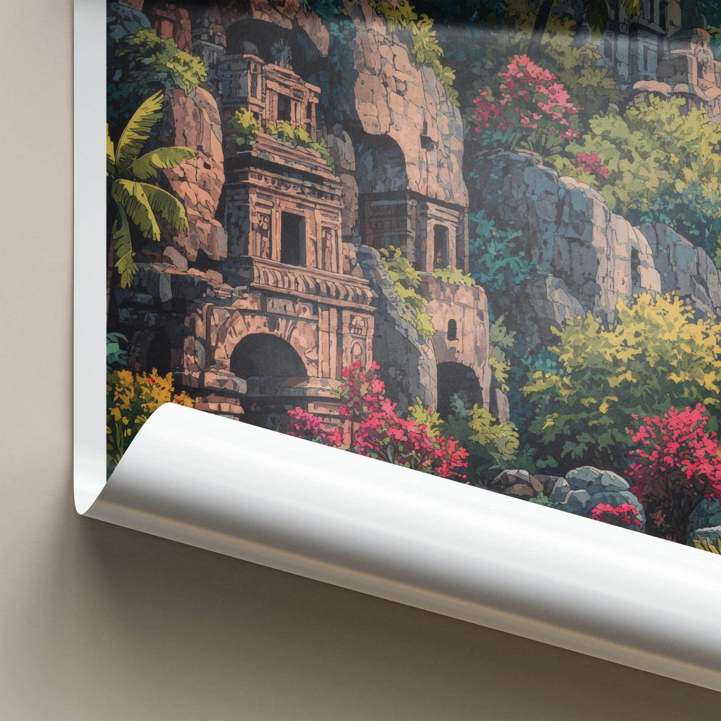 Bhubaneswar Poster - India Scenic Art - Odisha Ancient Temple Ruins Wall Decor