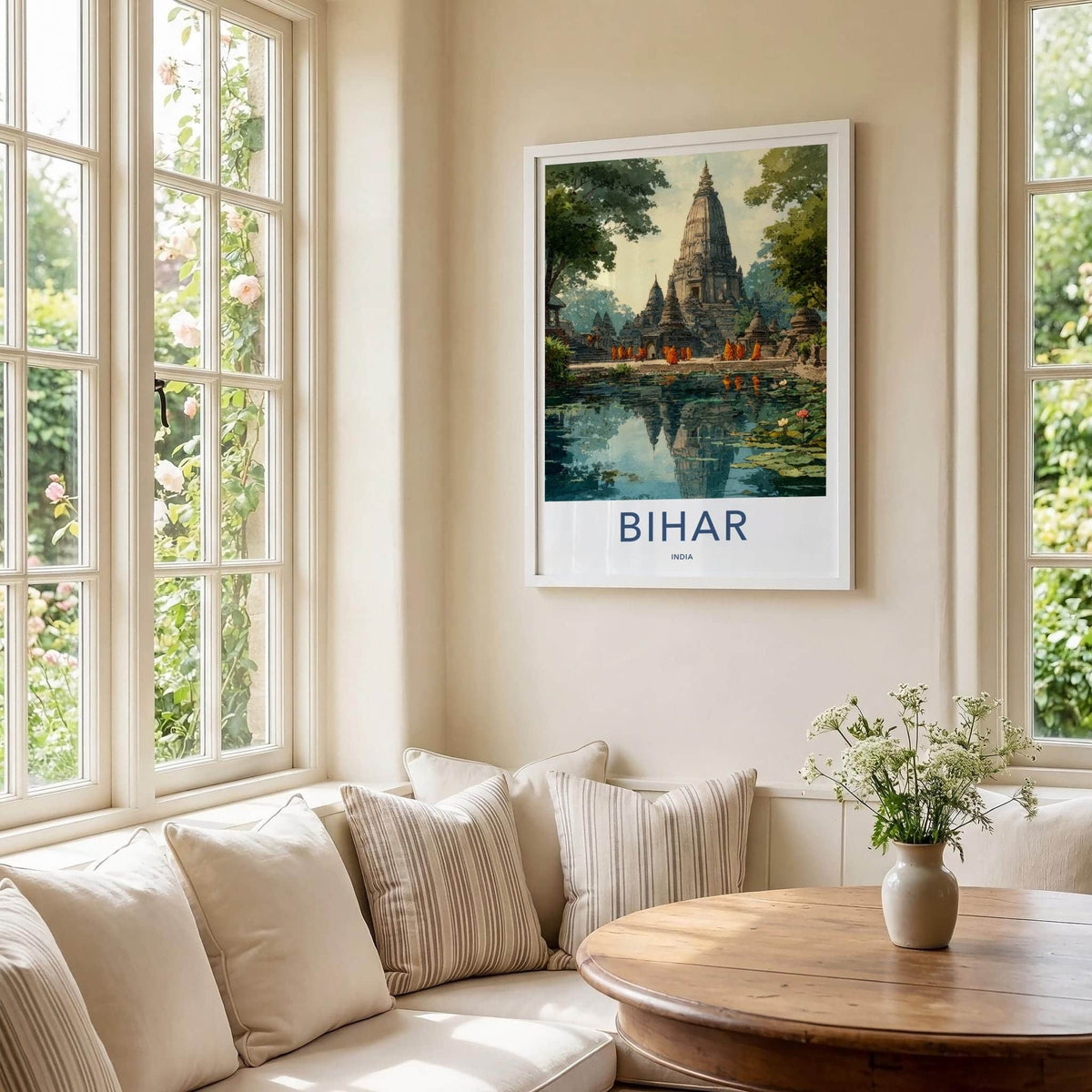 Bihar Poster - India Wall Art - Bihar Temple Gift