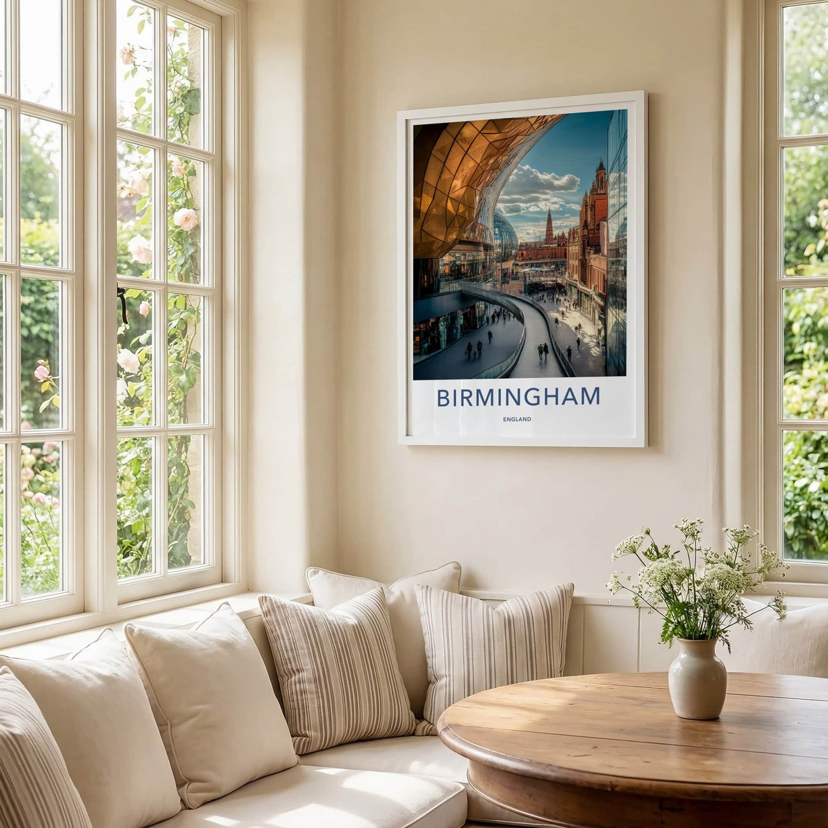 Birmingham Poster - England Travel Art - Modern Shopping Center Home Decor
