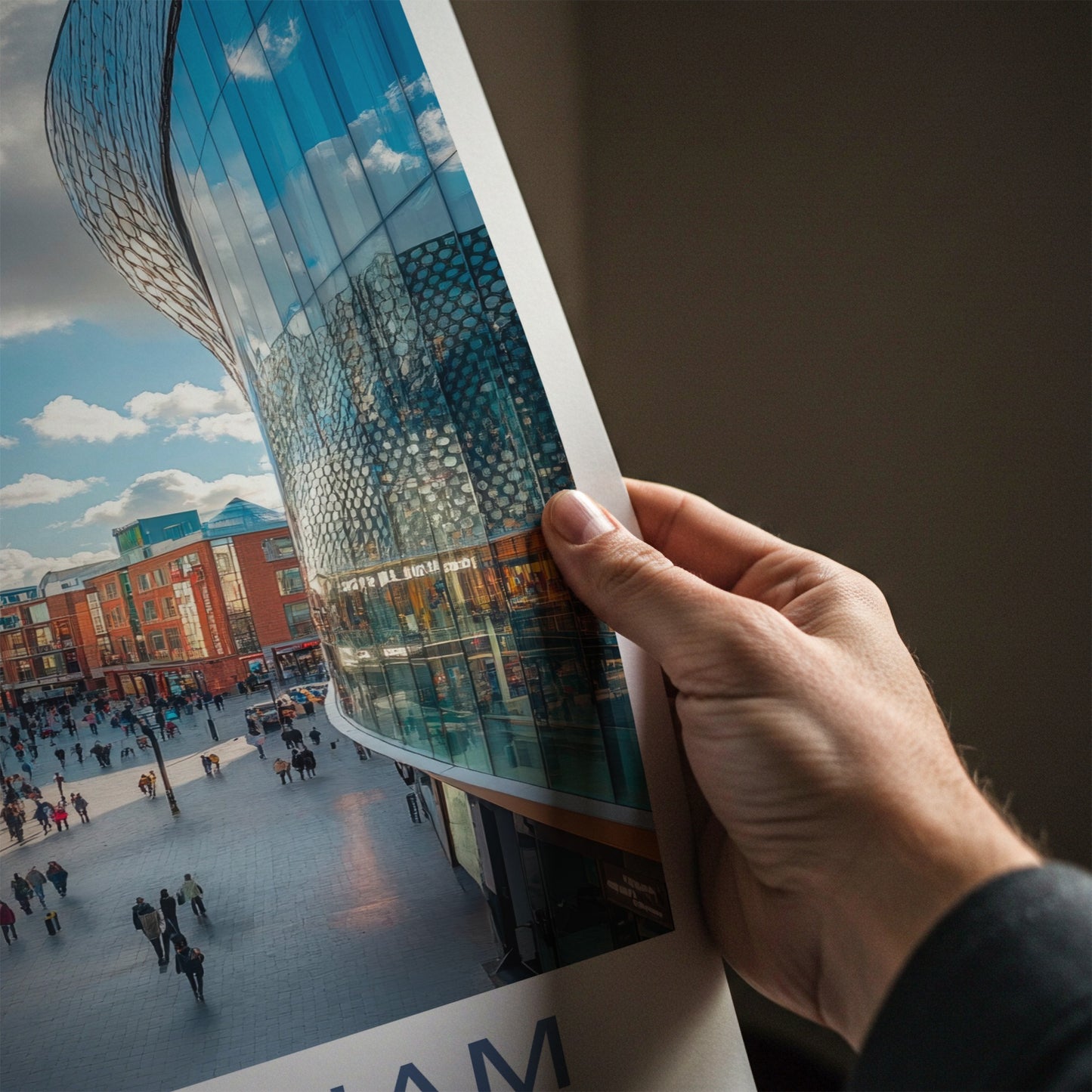 Birmingham Poster - England Wall Art - Modern Shopping District Home Decor