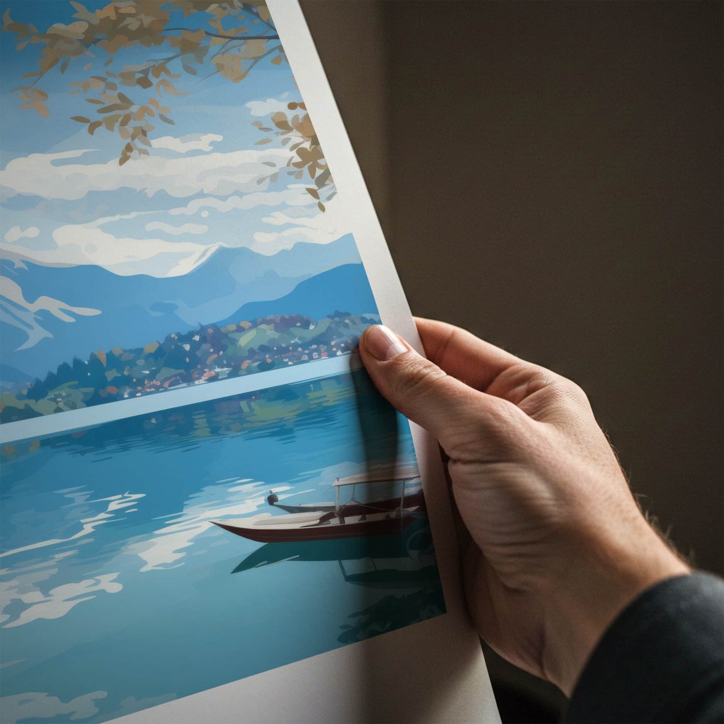 Bled Poster - Slovenia Travel Art - Island Church Lake Home Decor