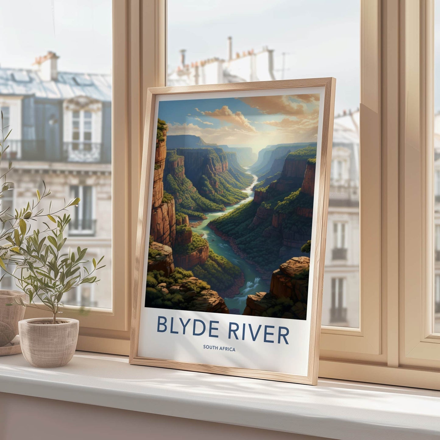 Blyde River Poster - South Africa Travel Art - Winding Canyon River Home Decor