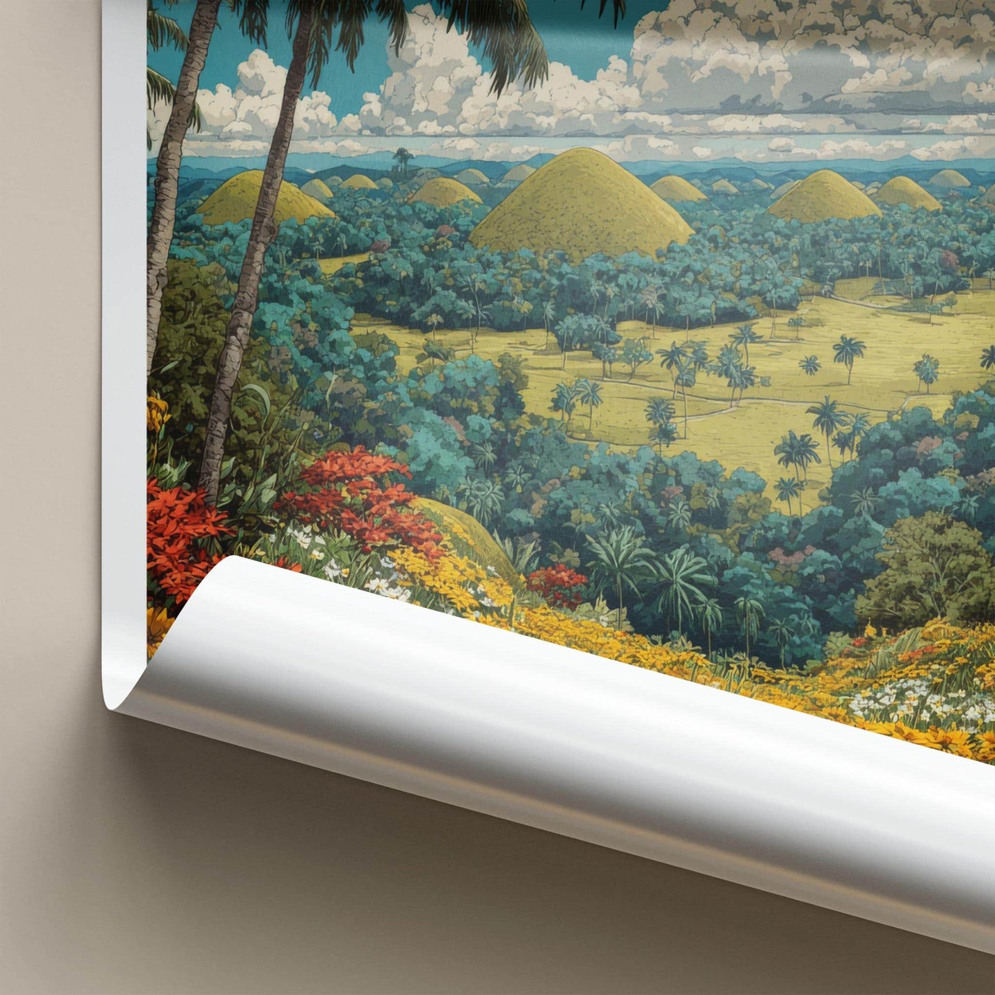 Bohol Poster - Philippines Travel Art - Chocolate Hills Wall Decor