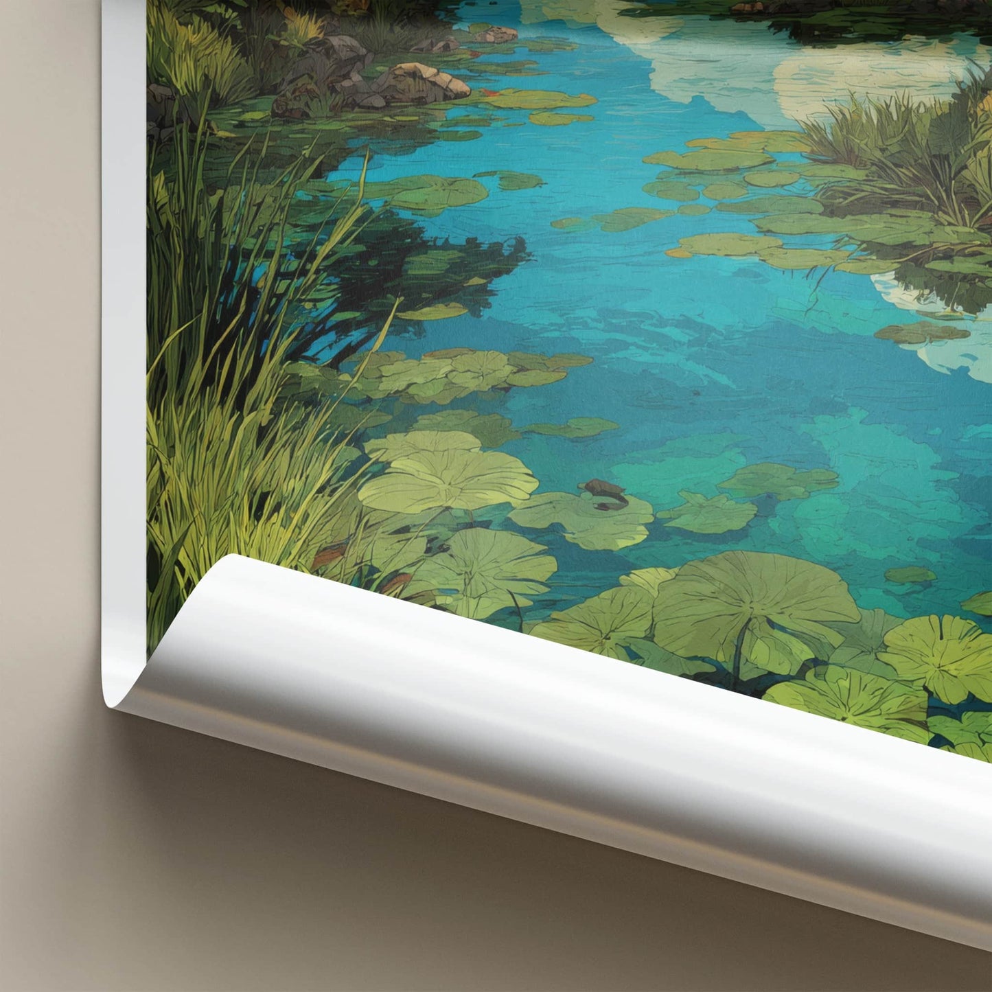 Botswana Poster - Africa Travel Art - Okavango Delta River Home Decor