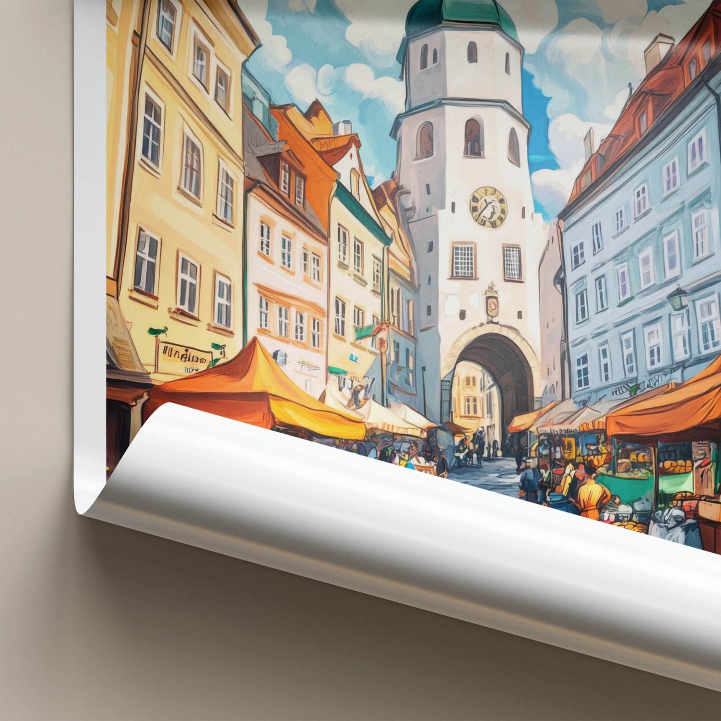 Bratislava Poster - Slovakia Travel Art - Old Town Market Home Decor