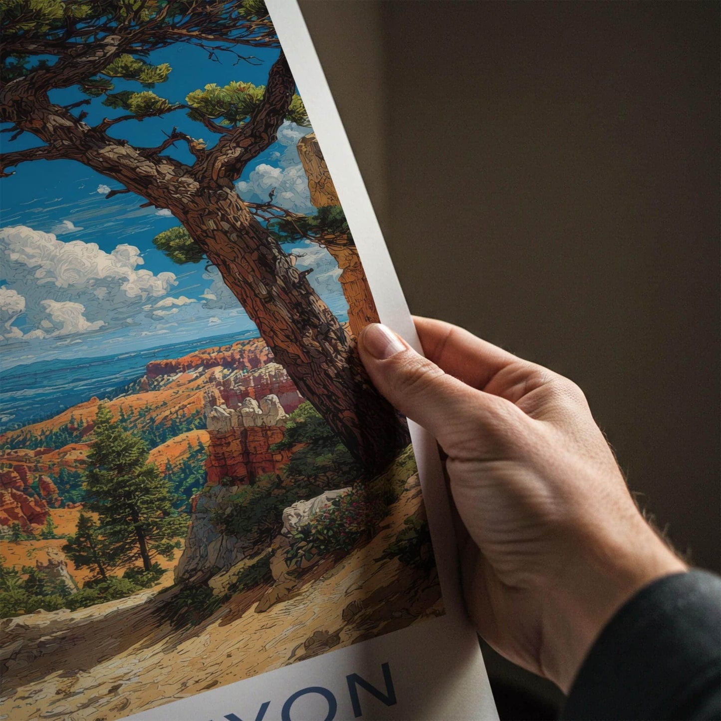 Bryce Canyon Poster - Utah Scenic Art - Vibrant Hoodoo Vista Home Decor
