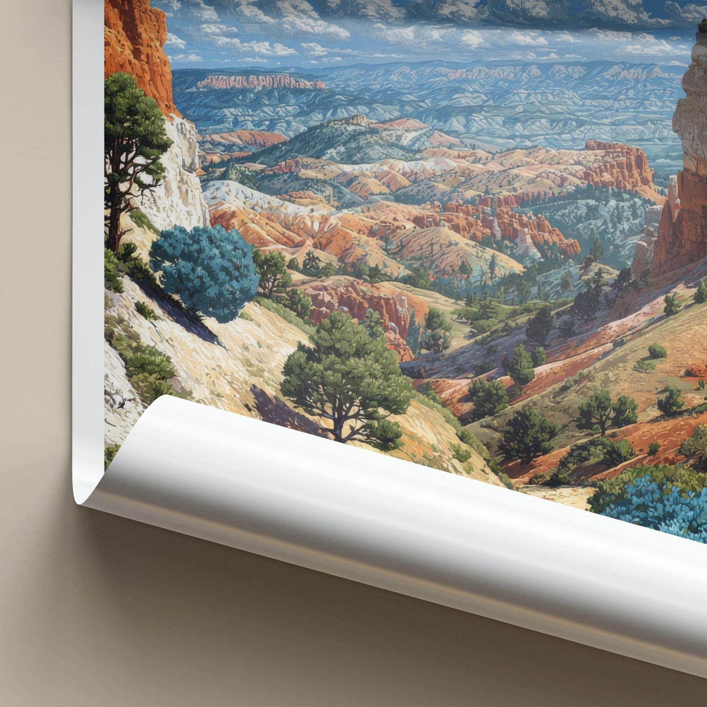 Bryce Canyon Poster - Utah Wall Art - Hoodoos Canyon View Home Decor