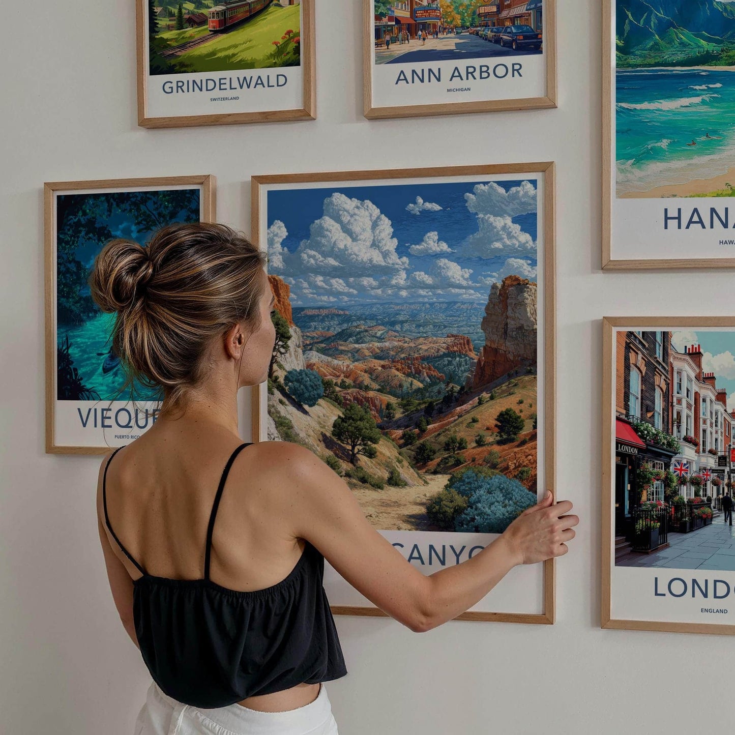 Bryce Canyon Poster - Utah Wall Art - Hoodoos Canyon View Home Decor
