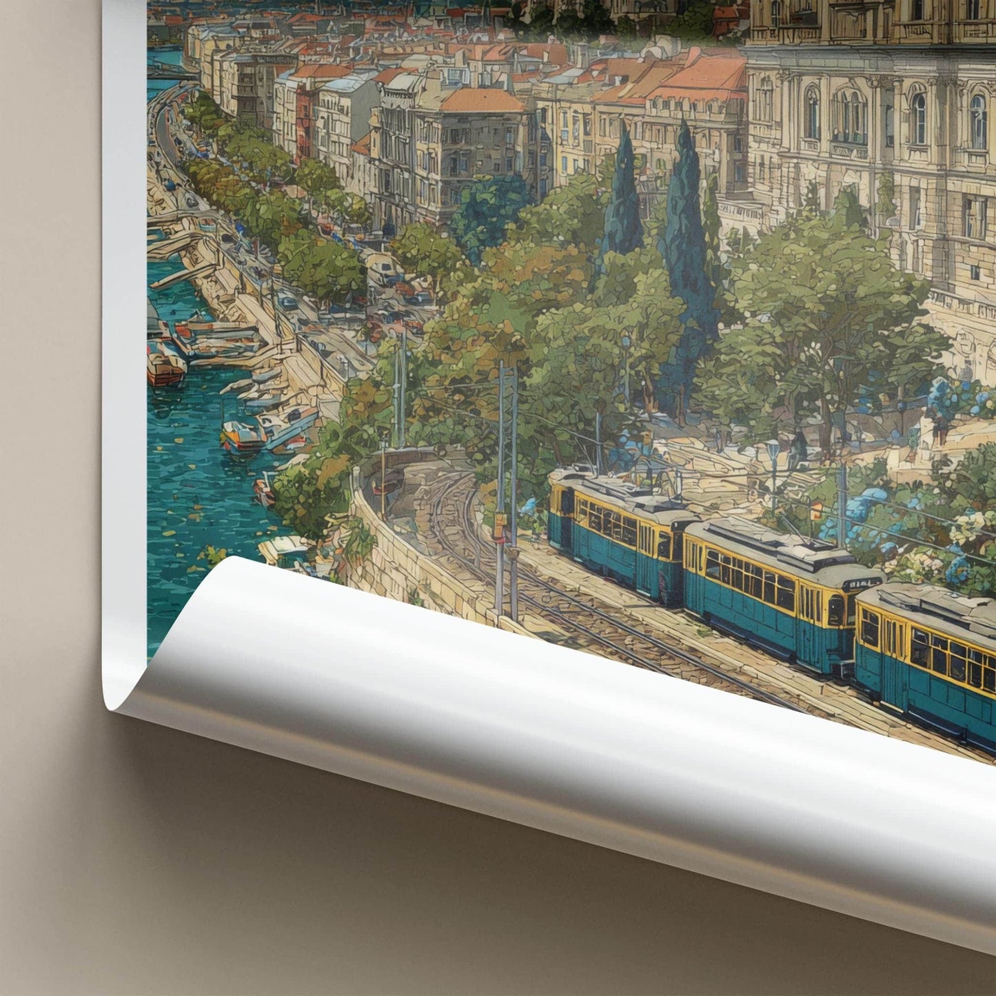 Budapest Poster - Hungary Scenic Art - Grand River Vista Lounge Decor