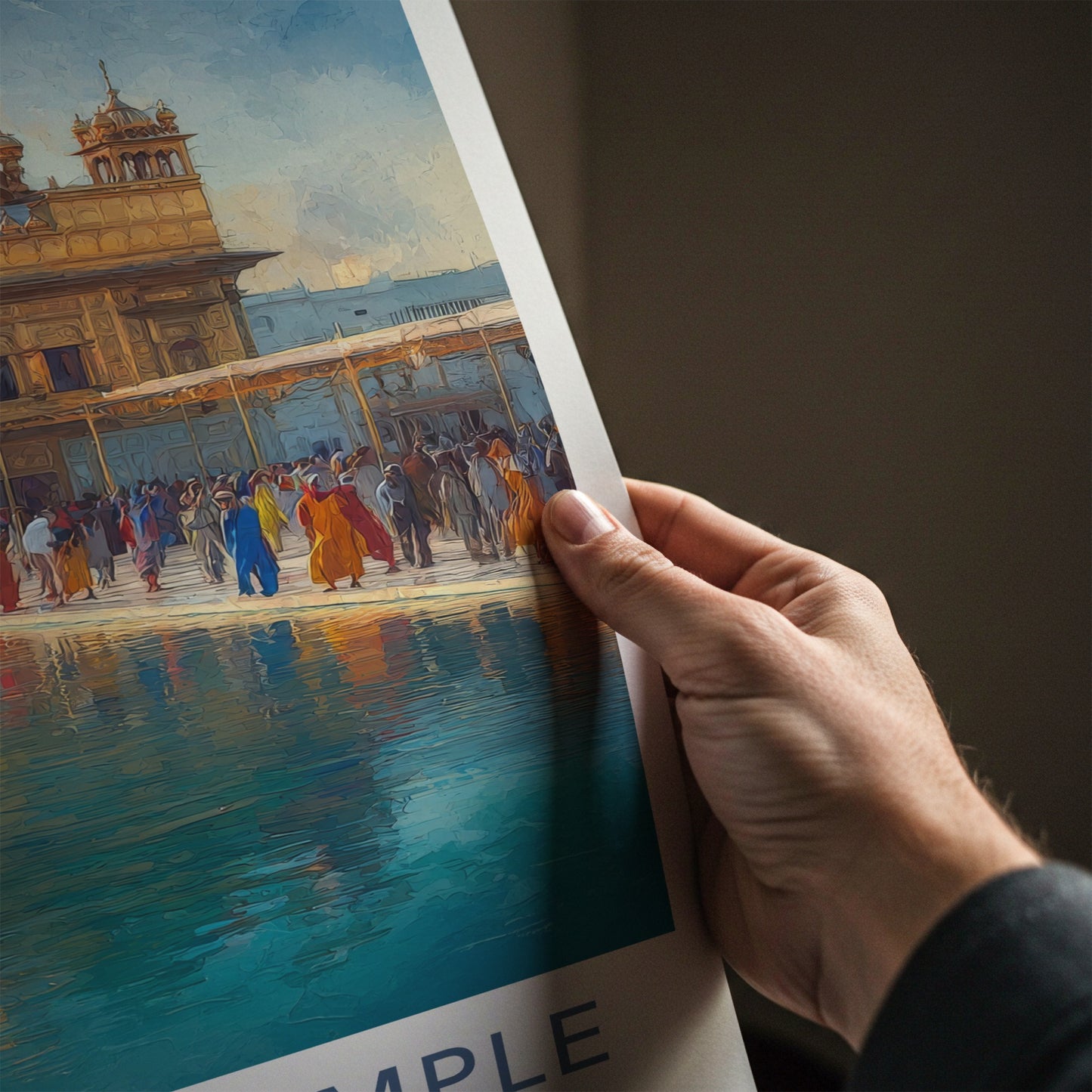 Golden Temple Poster - India Punjab Historical Art Print