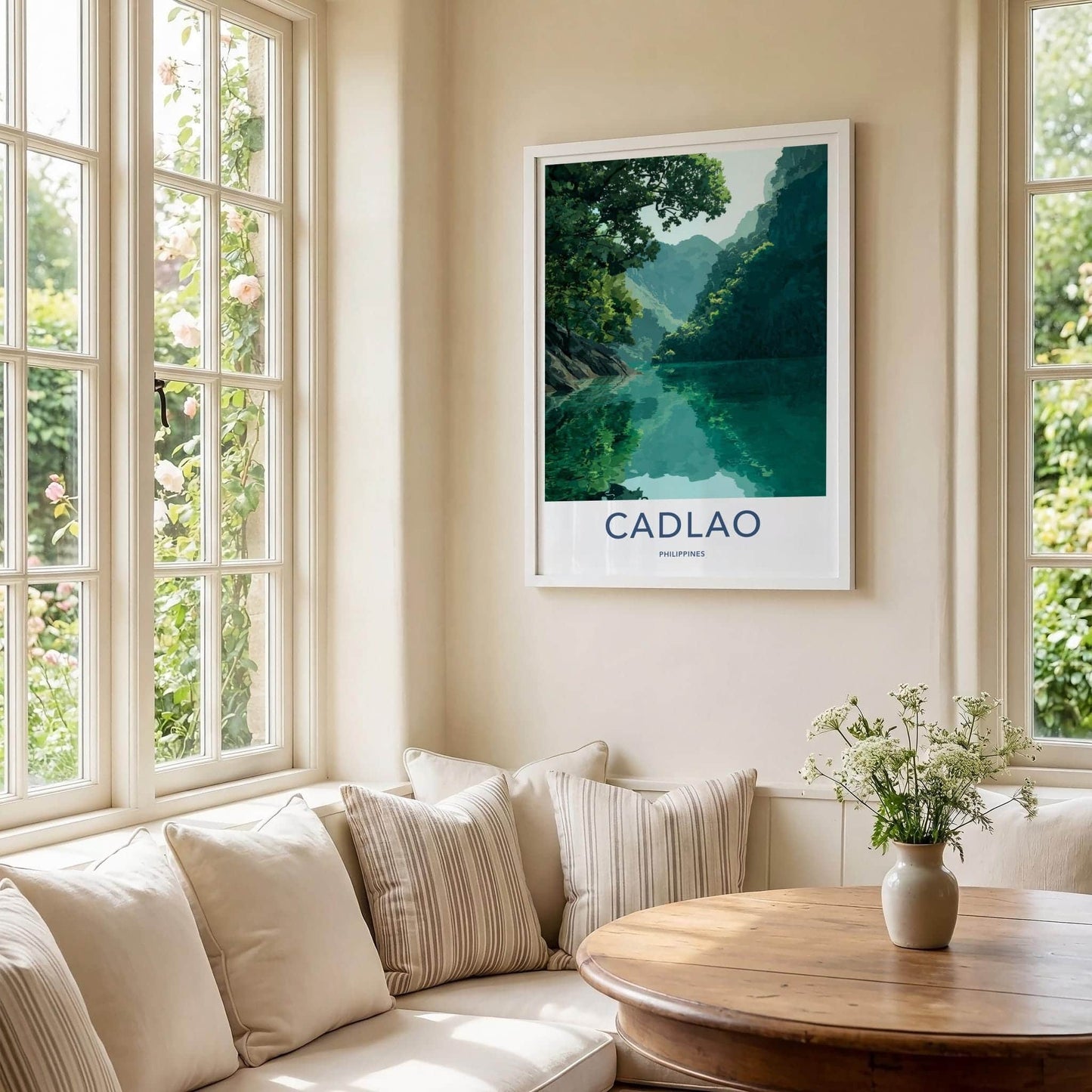 Cadlao Poster - Philippines Travel Art - Turquoise Lagoon View Home Decor