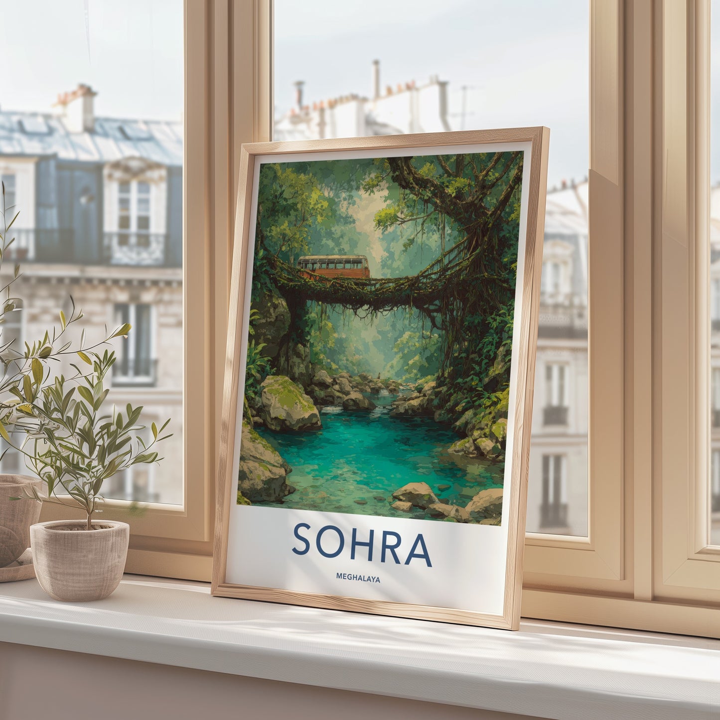 Sohra Poster - India Lush Bus Meghalaya