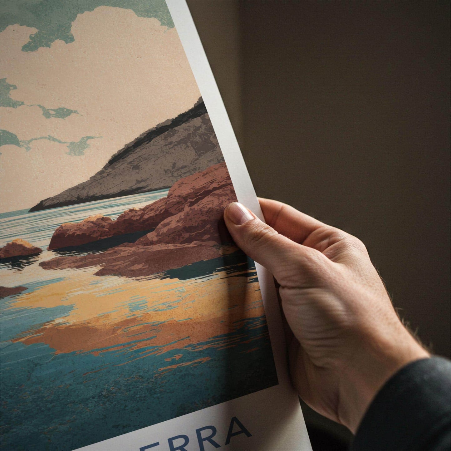 Cala d'en Serra Poster - Spain Travel Art - Rocky Cove Home Decor