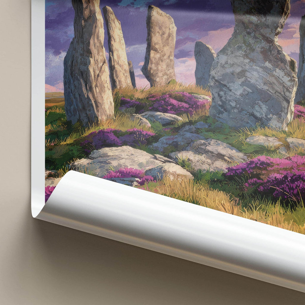 Callanish Poster - Scotland Scenic Art - Mystical Stone Circle Wall Decor