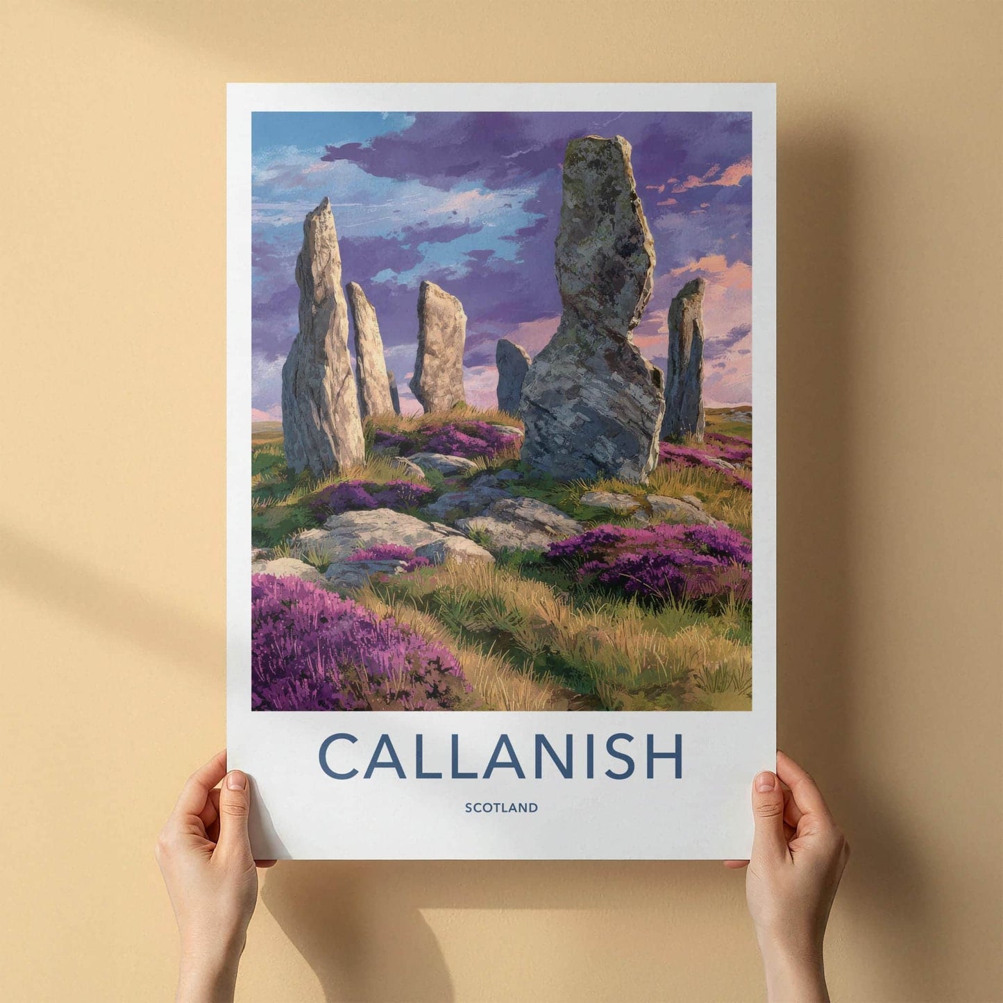 Callanish Poster - Scotland Scenic Art - Mystical Stone Circle Wall Decor