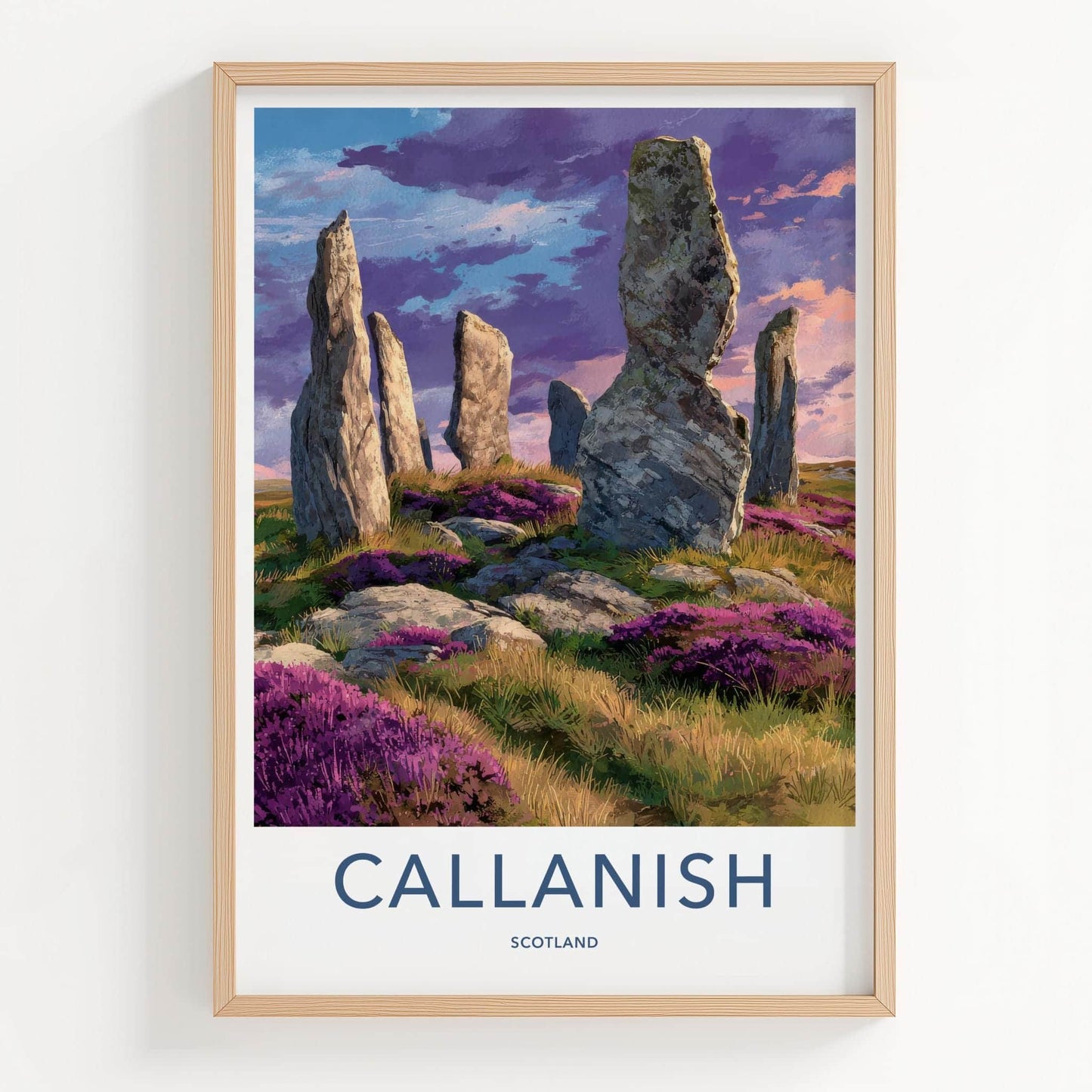 Callanish Poster - Scotland Scenic Art - Mystical Stone Circle Wall Decor