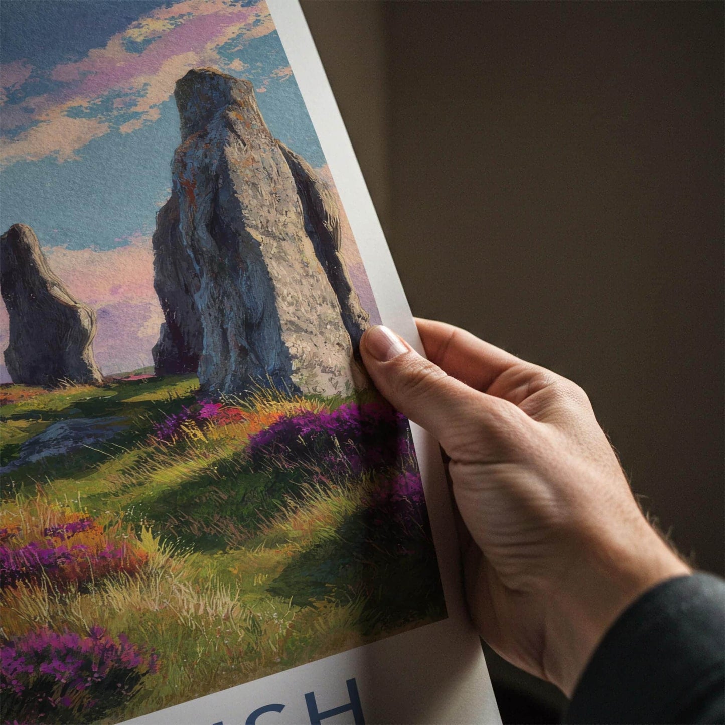 Callanish Poster - Scotland Travel Art - Ancient Stone Circle Home Decor
