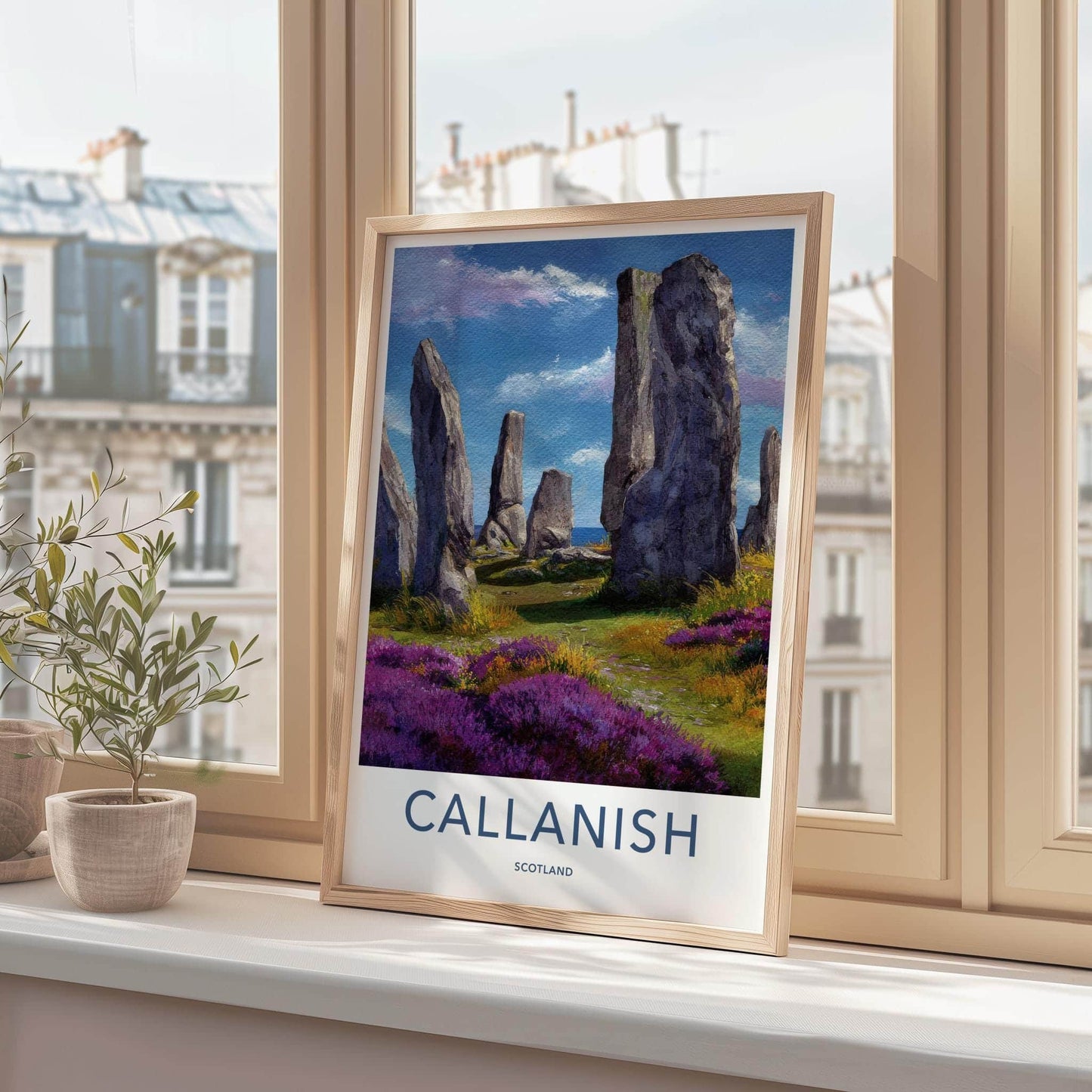 Callanish Poster - Scotland Travel Art - Ancient Stone Circle Wall Decor