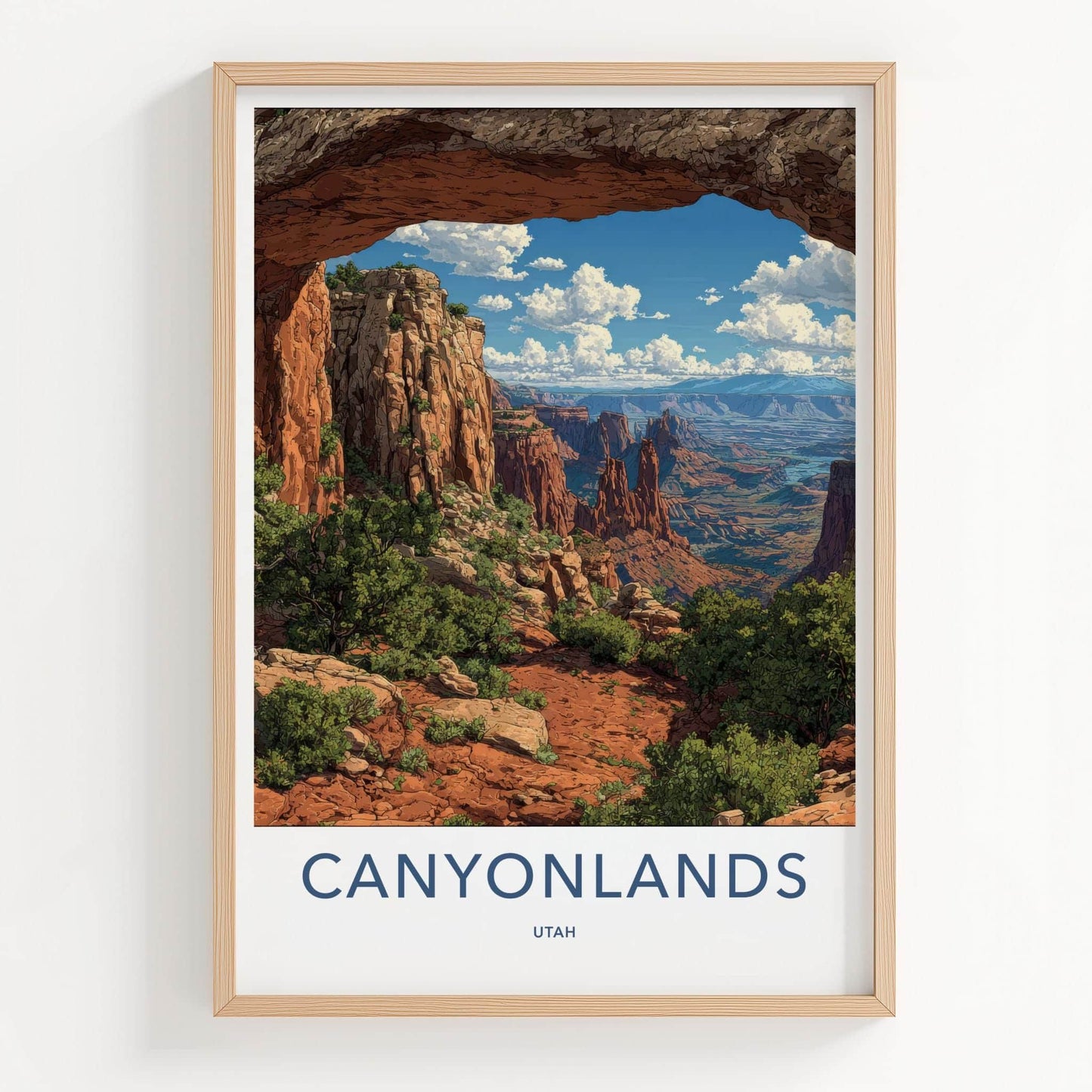 Canyonlands Poster - Utah Scenic Art - Vast Desert Vista Home Decor