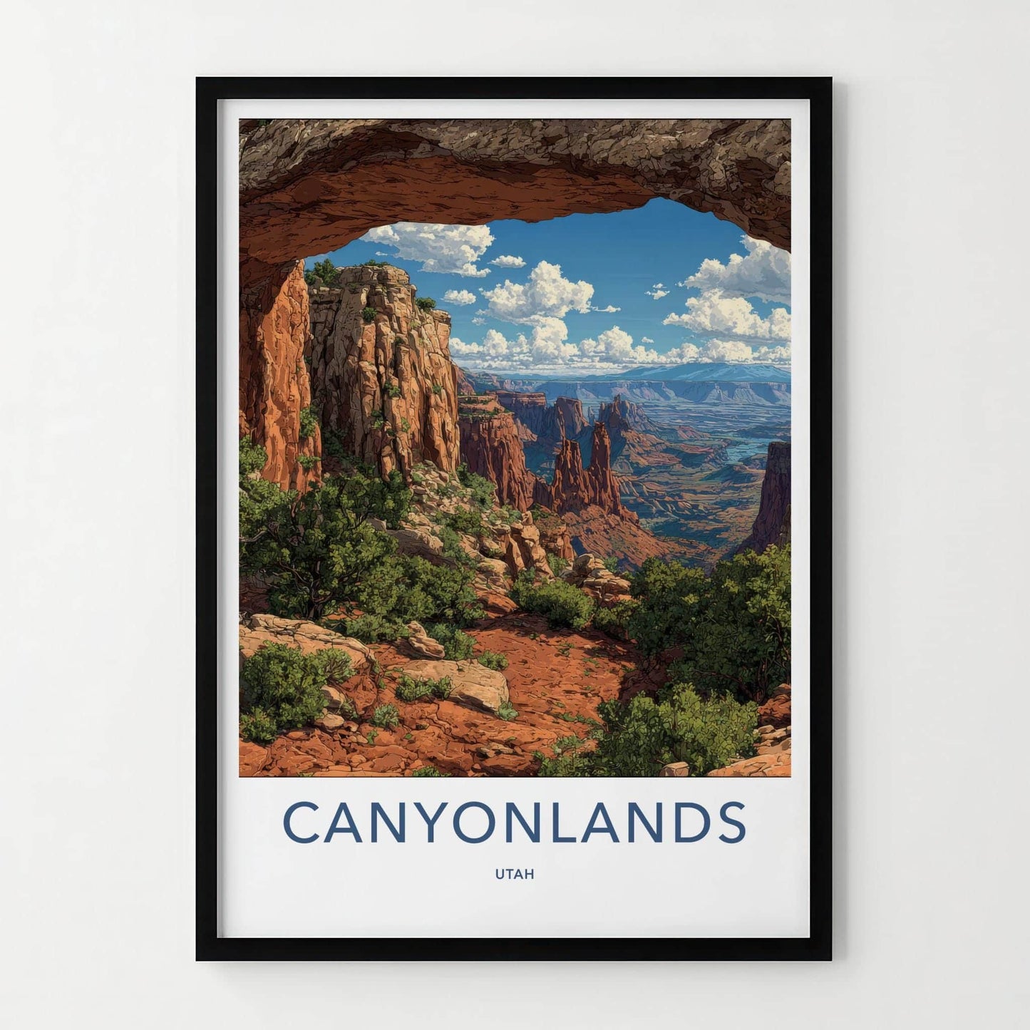 Canyonlands Poster - Utah Scenic Art - Vast Desert Vista Home Decor