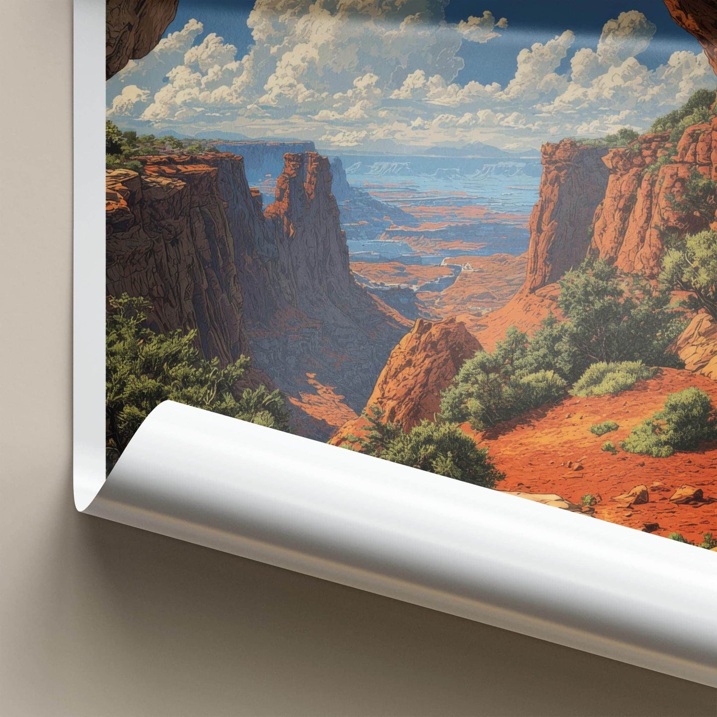 Canyonlands Poster - Utah Travel Art - Vast Arch Vista Home Decor