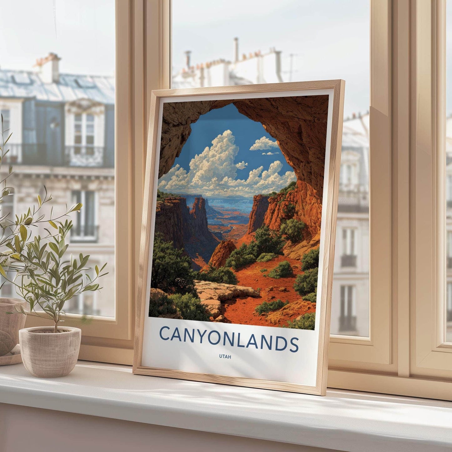Canyonlands Poster - Utah Travel Art - Vast Arch Vista Home Decor