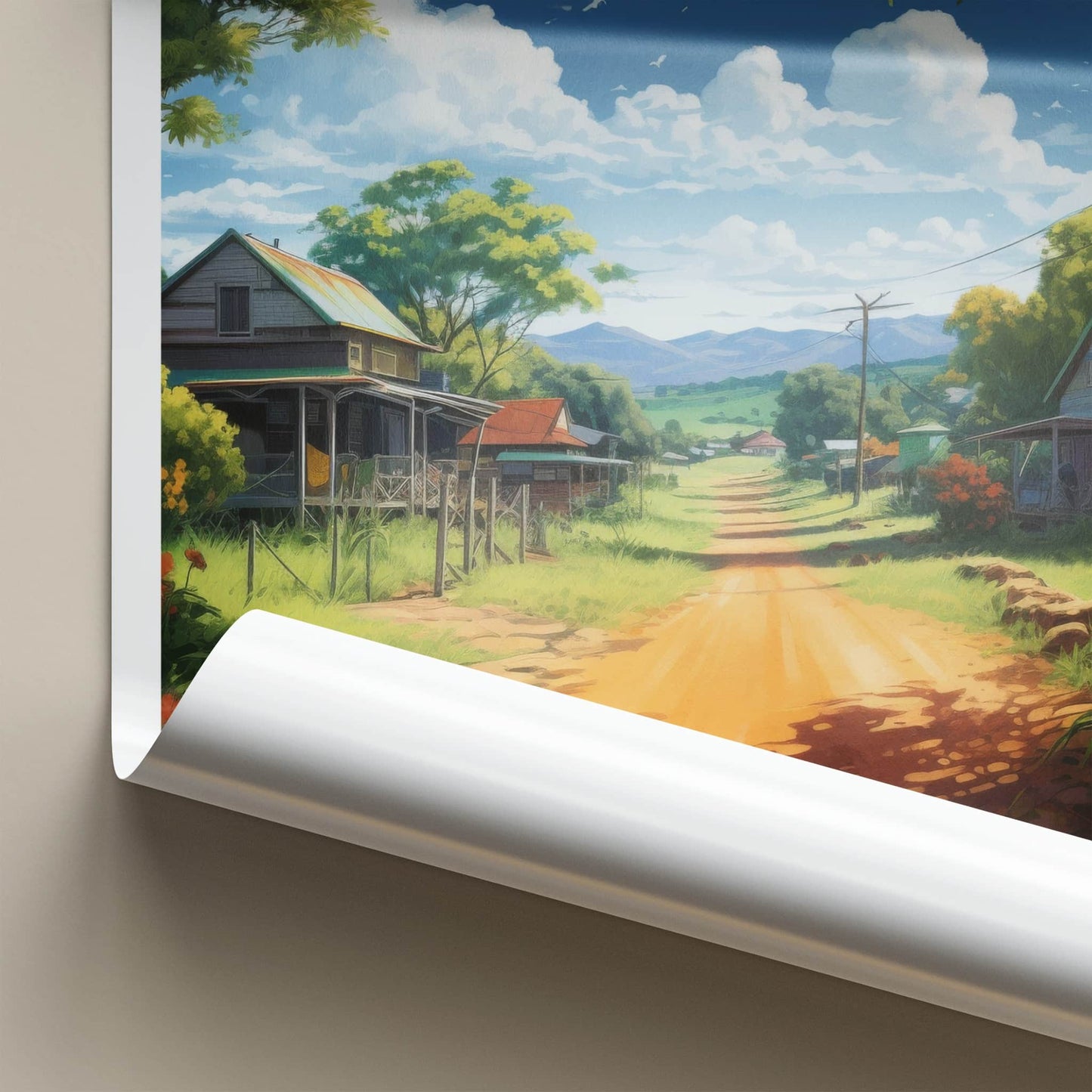 Cape York Poster - Australia Travel Art - Rural Village Road Home Decor