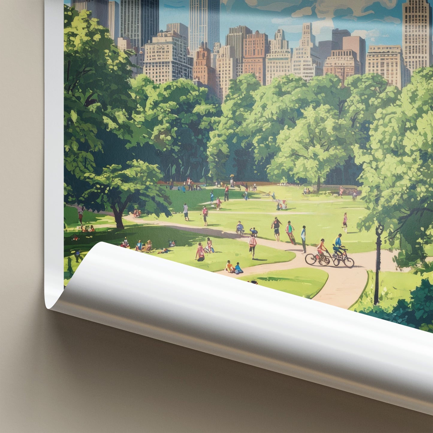 Central Park Poster - New York Wall Art - Park City Skyline Home Decor