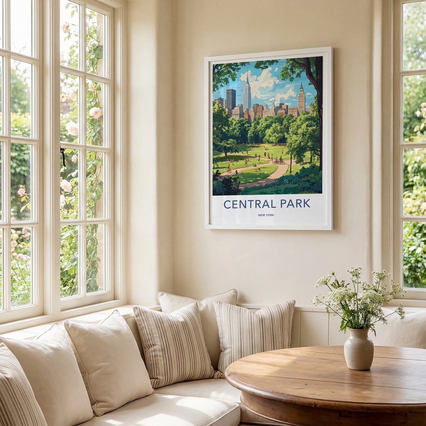 Central Park Poster - New York Wall Art - Park City Skyline Home Decor