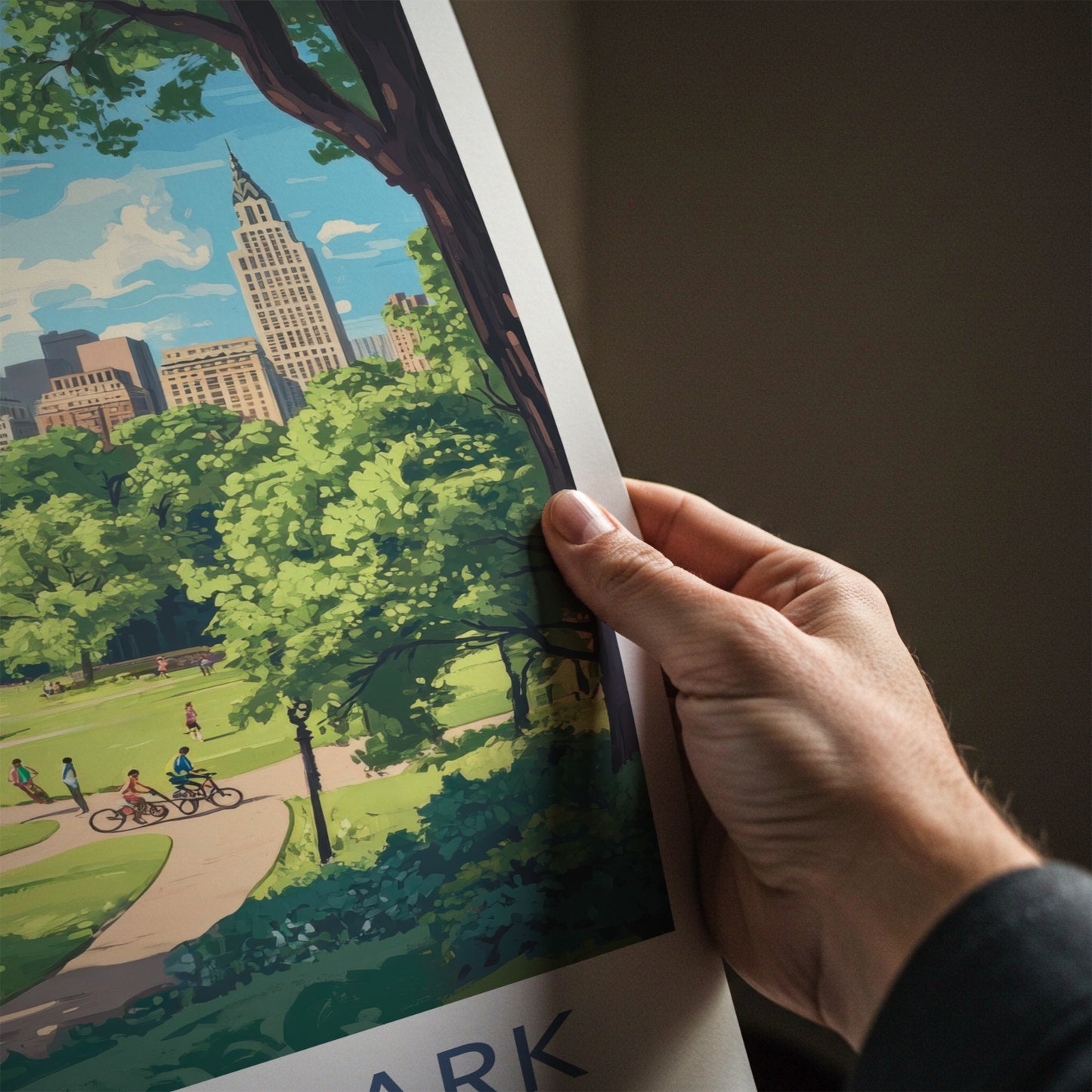 Central Park Poster - New York Wall Art - Park City Skyline Home Decor