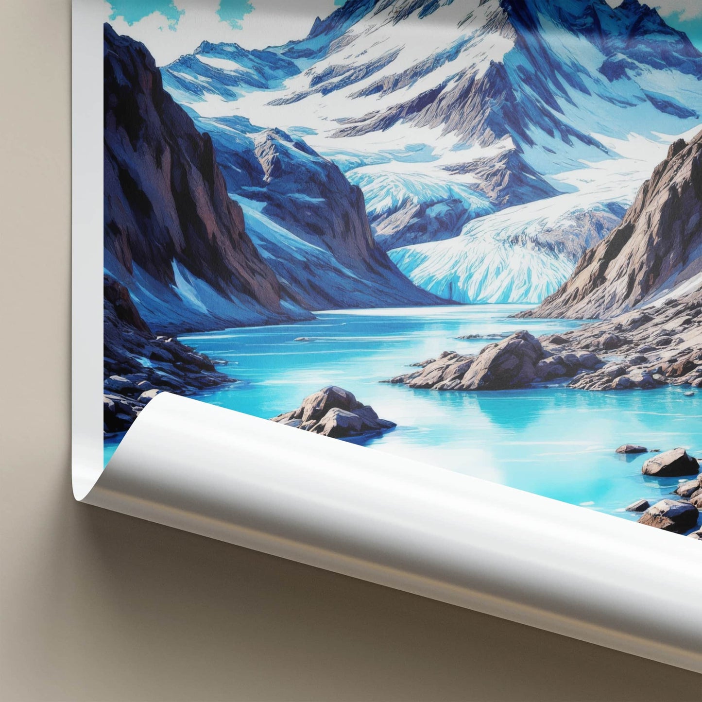 Cerro Torre Poster - Argentina Travel Art - Snow Capped Peak Home Decor