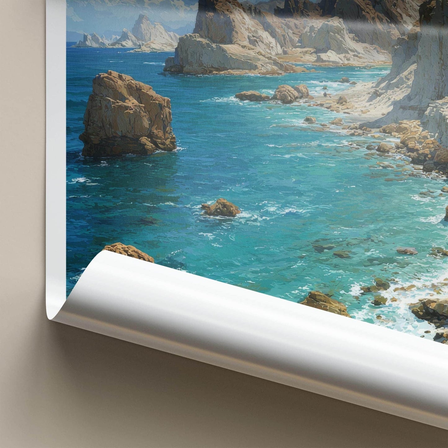 Chabahar Poster - Iran Travel Art - Rugged Coastal View Home Decor