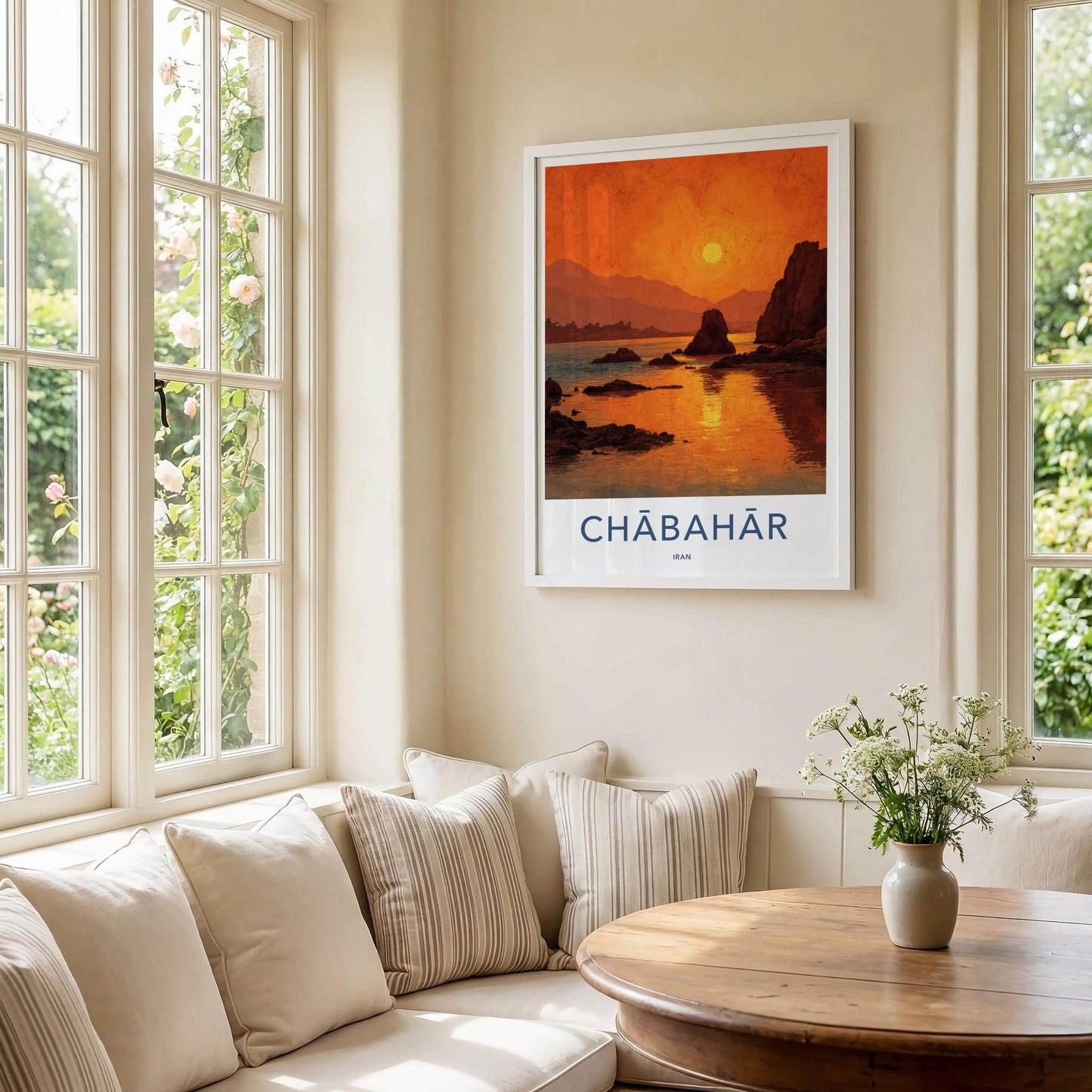 Chahabar Poster - Iran Travel Art - Vibrant Coastal Glow Home Decor