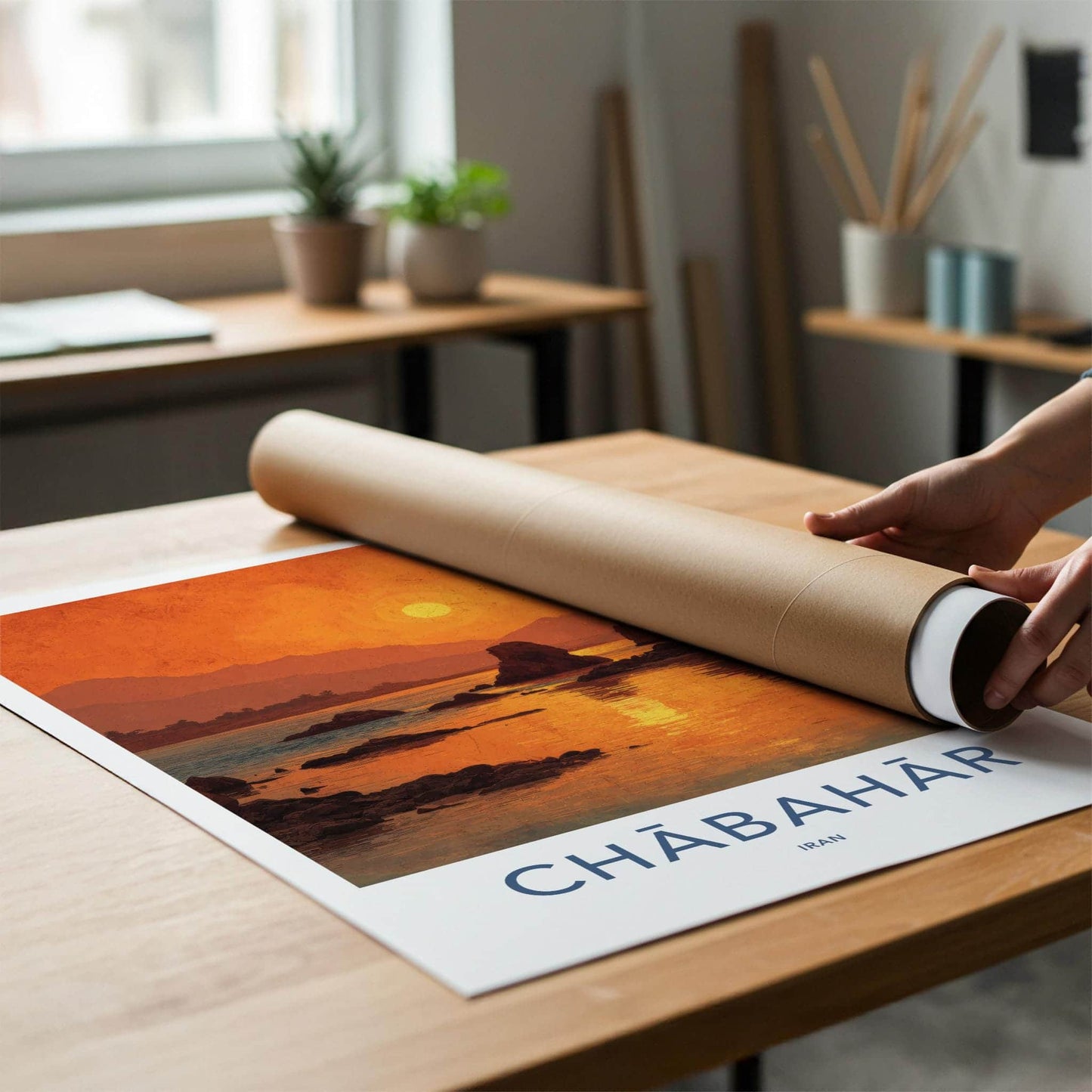 Chahabar Poster - Iran Travel Art - Vibrant Coastal Glow Home Decor
