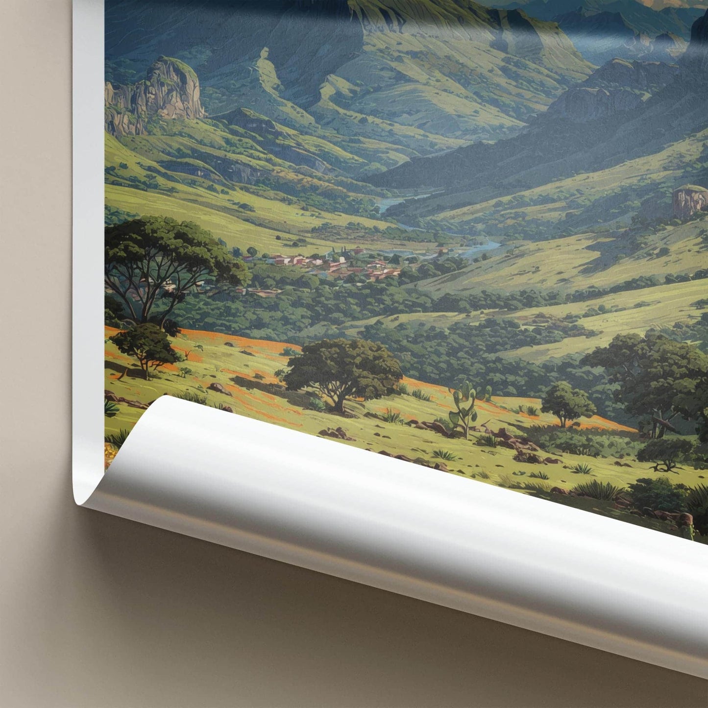 Chapada Diamantina Poster - Brazil Travel Art - Lush Mountain Plateau Home Decor