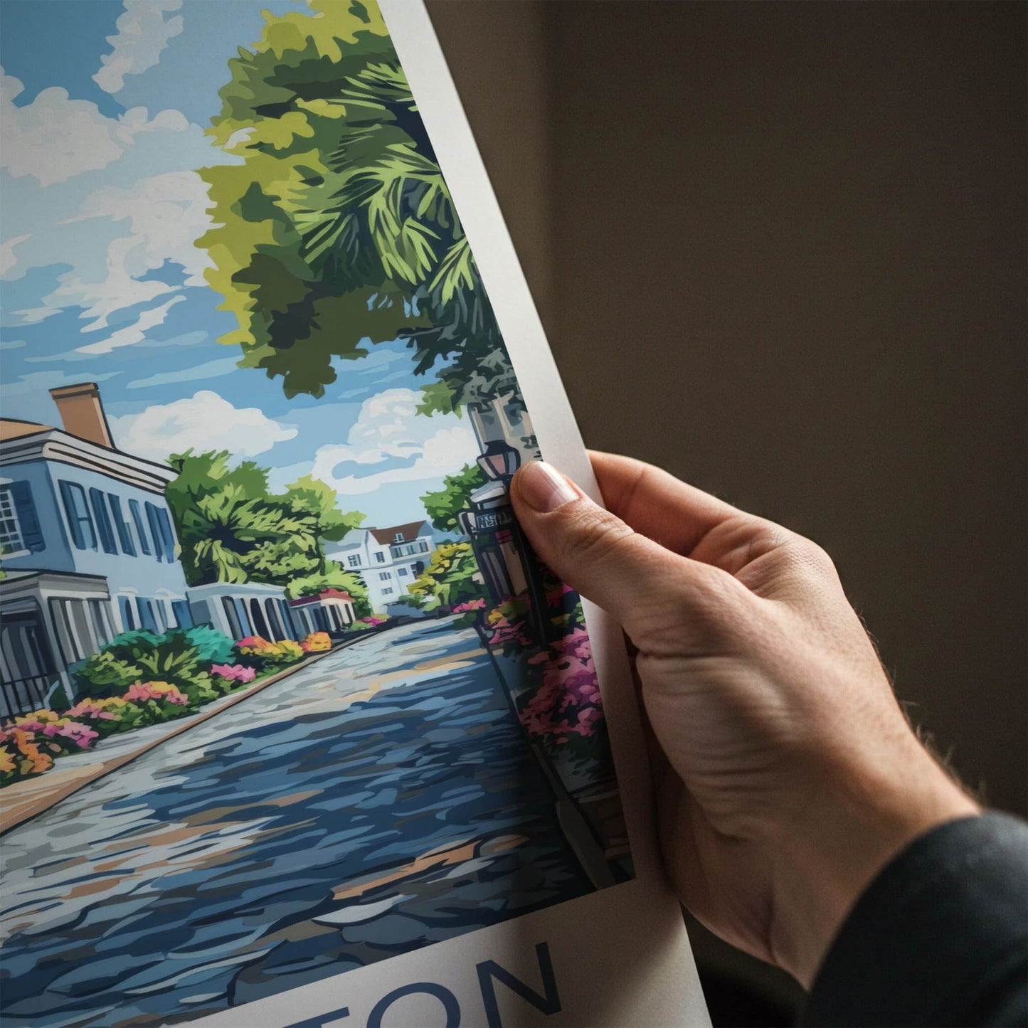 Charleston Poster - South Carolina Art Print - Historic Lane Flowers Home Decor
