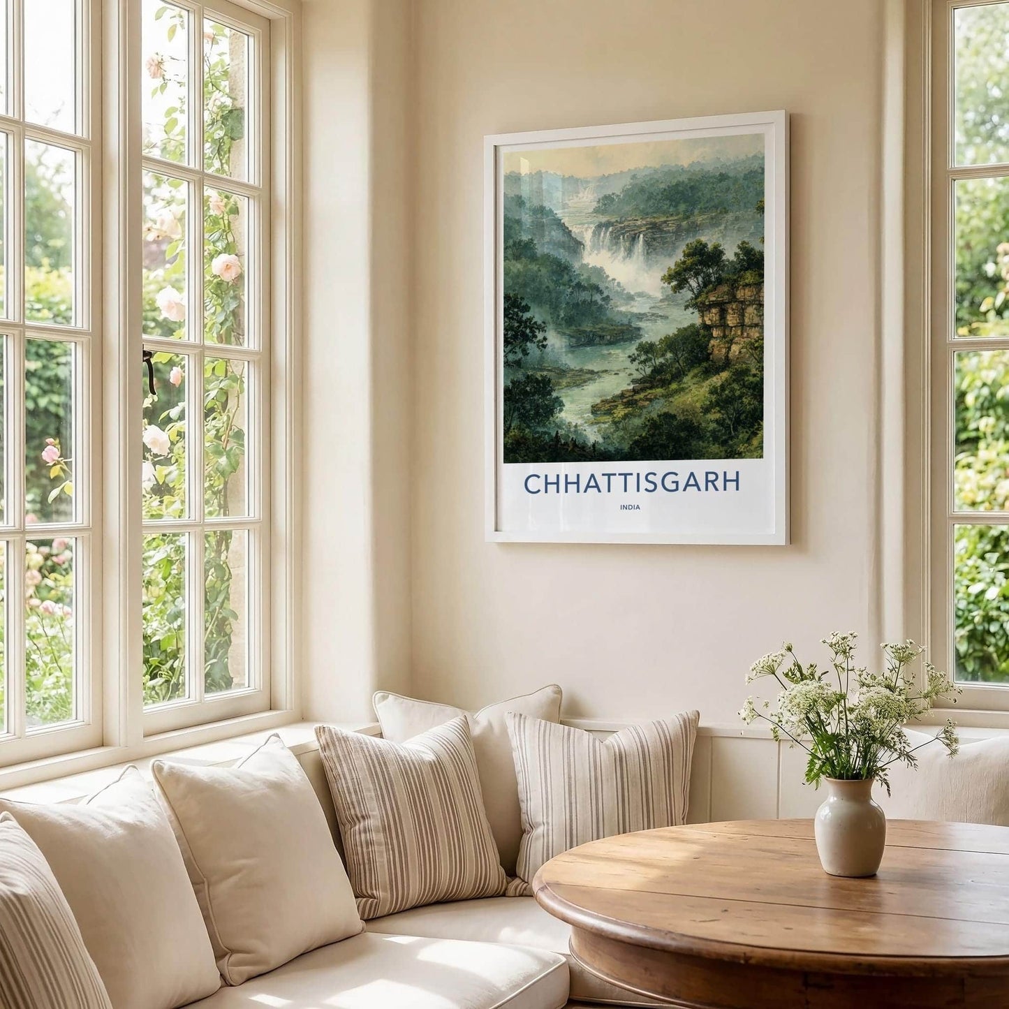Chhattisgarh Poster - India Scenic Art - Chhattisgarh River Falls Gallery Art