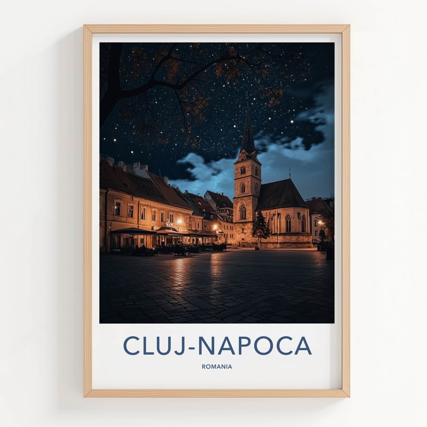 Cluj-Napoca Poster - Romania Fine Art - Enchanted Night Scene Gallery Art