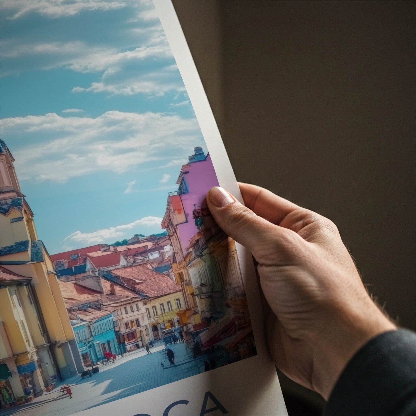 Cluj-Napoca Poster - Romania Travel Art - Vibrant Town Architecture Home Decor