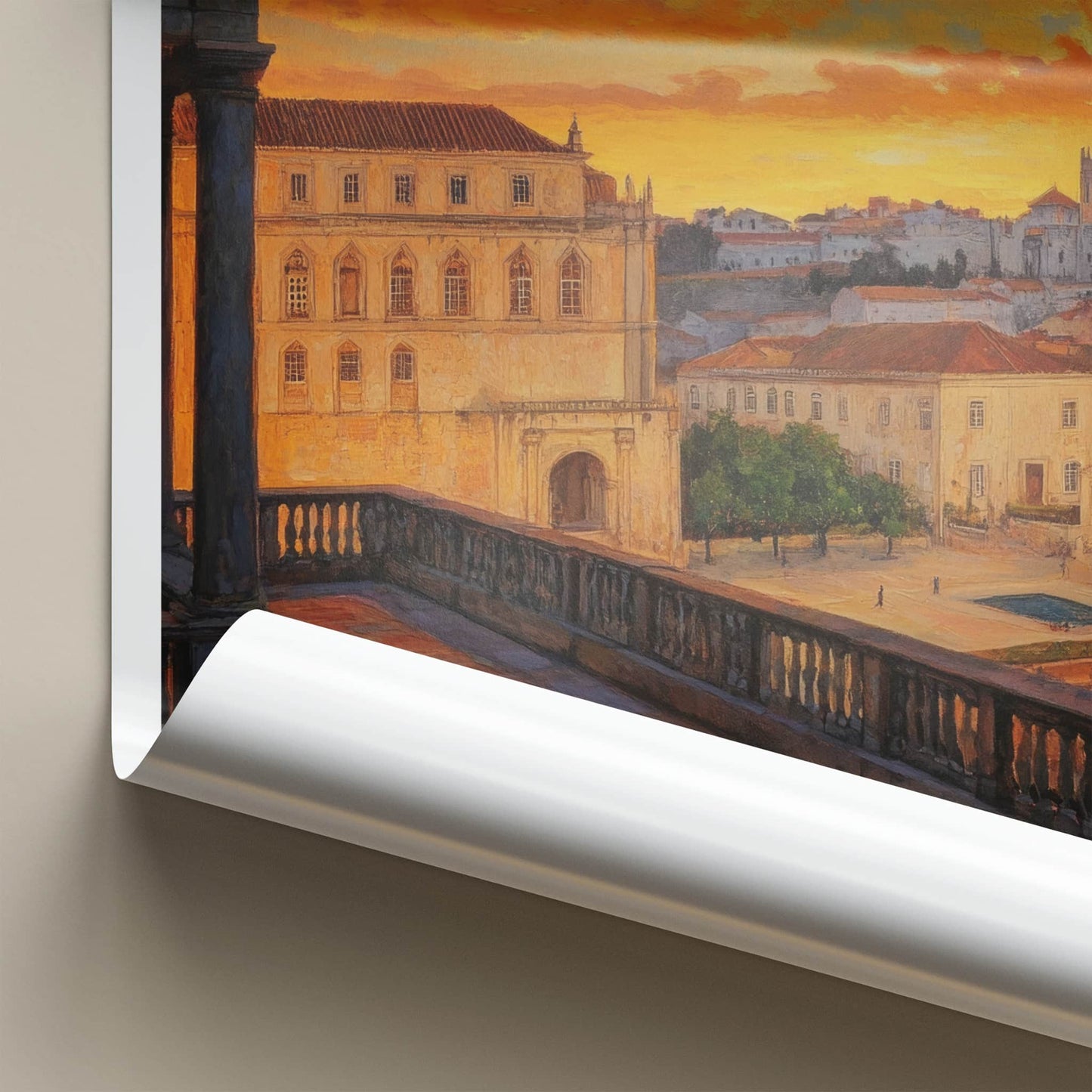 Coimbra Poster - Portugal Wall Art - Historic City Sunset Home Decor