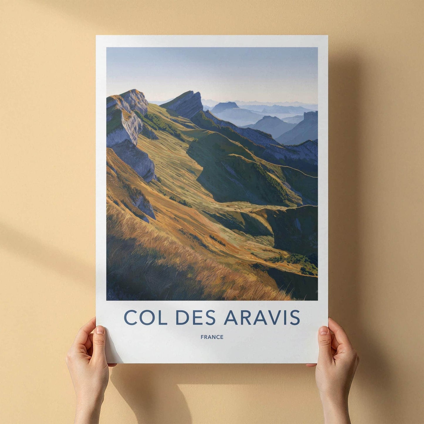 Col Des Aravis Poster - France Travel Art - Majestic Alpine Vista Home Decor