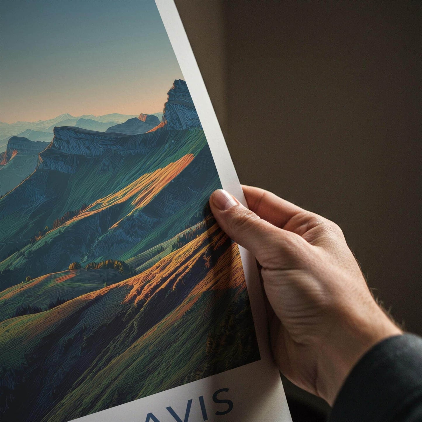Col des Aravis Poster - France Travel Art - Sunlit Alpine Peaks Home Decor