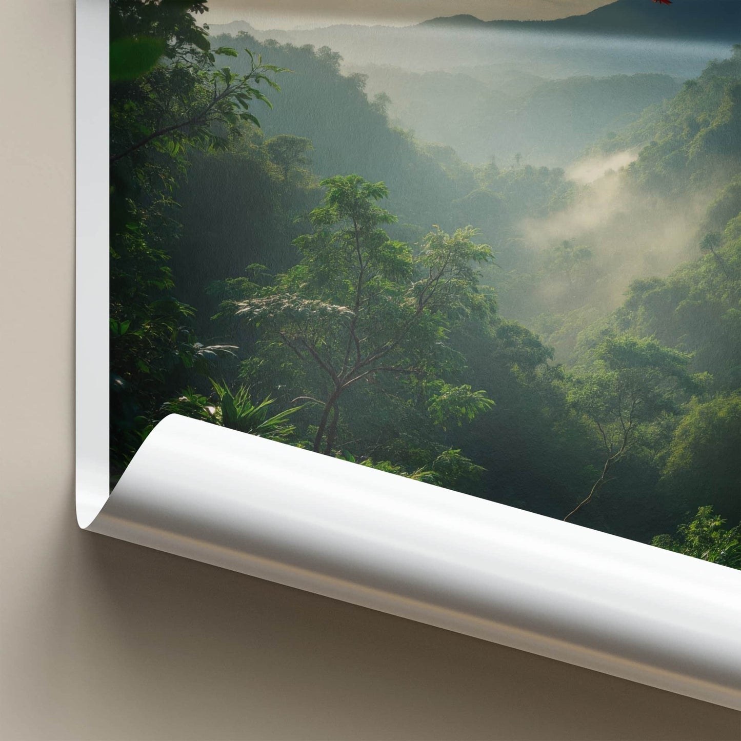 Corcovado National Park Poster - Costa Rica Travel Art - Misty Jungle Valley Home Decor